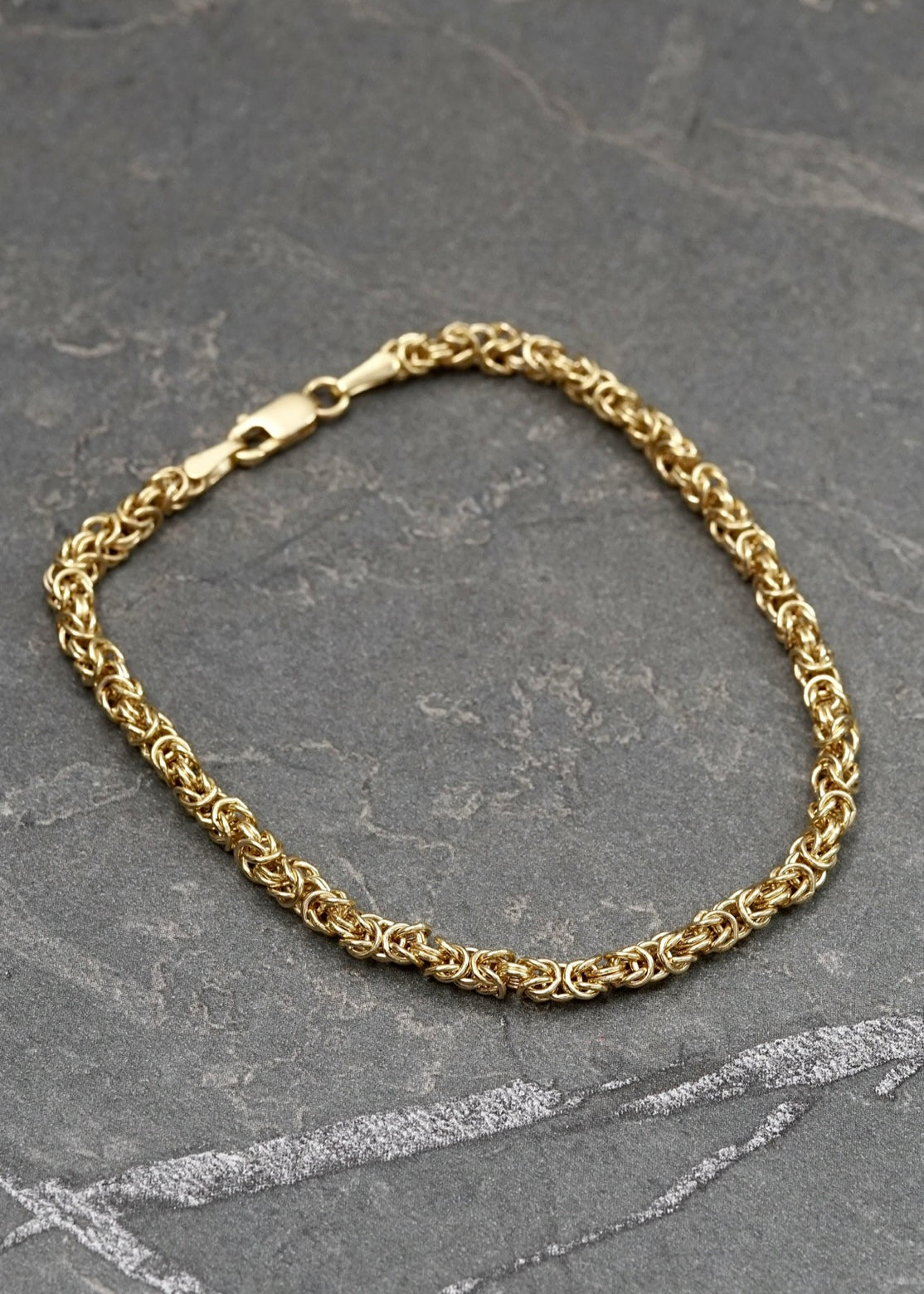 Pulso rustico 3.6gr / Largo 18cm / Oro Amarillo italy +4 B