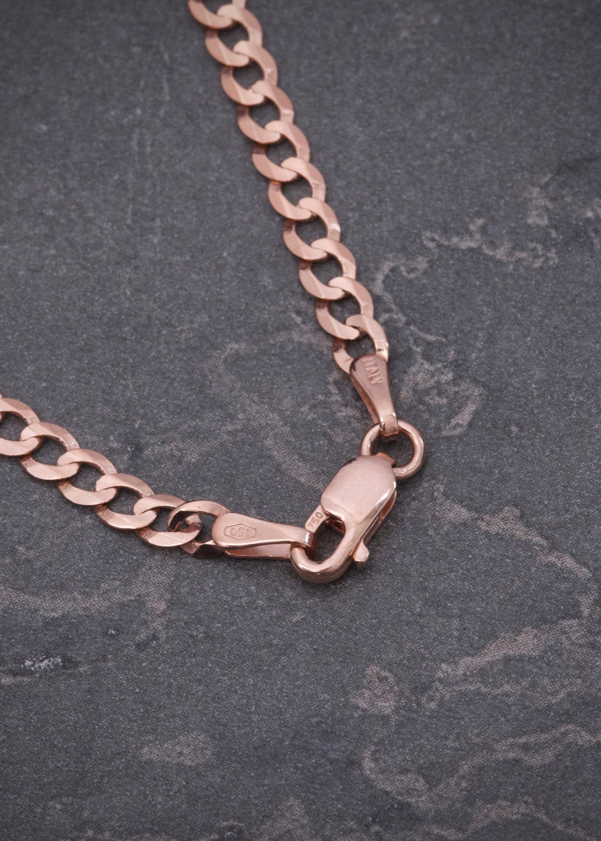 Cadena Cubana 8gr / 60cm / 3.2mm — Oro Rosado