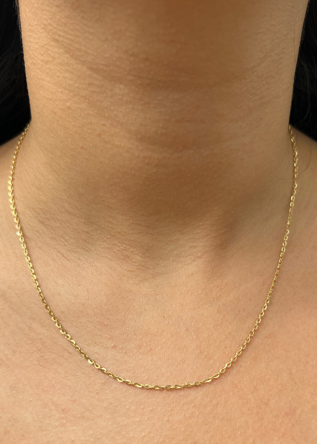 Cadena Aro Seguido 3.1gr / 45cm / 1.5mm — Oro Amarillo