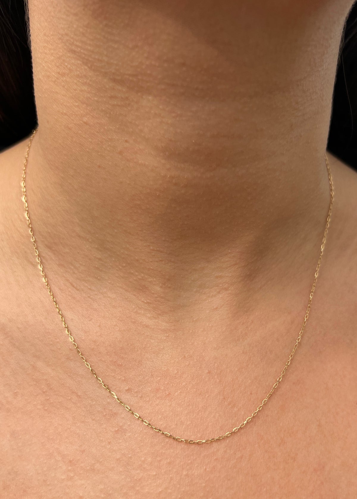 Cadena Aro Seguido 1.35gr / 45cm / 1.1mm — Oro Amarillo