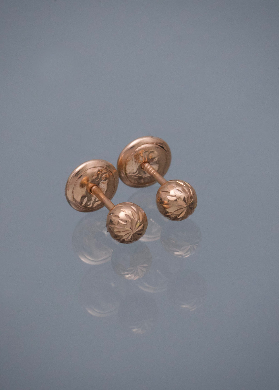 Topos Bola Diamantados 0.5gr / 0.4cm / 4mm — Oro Rosado