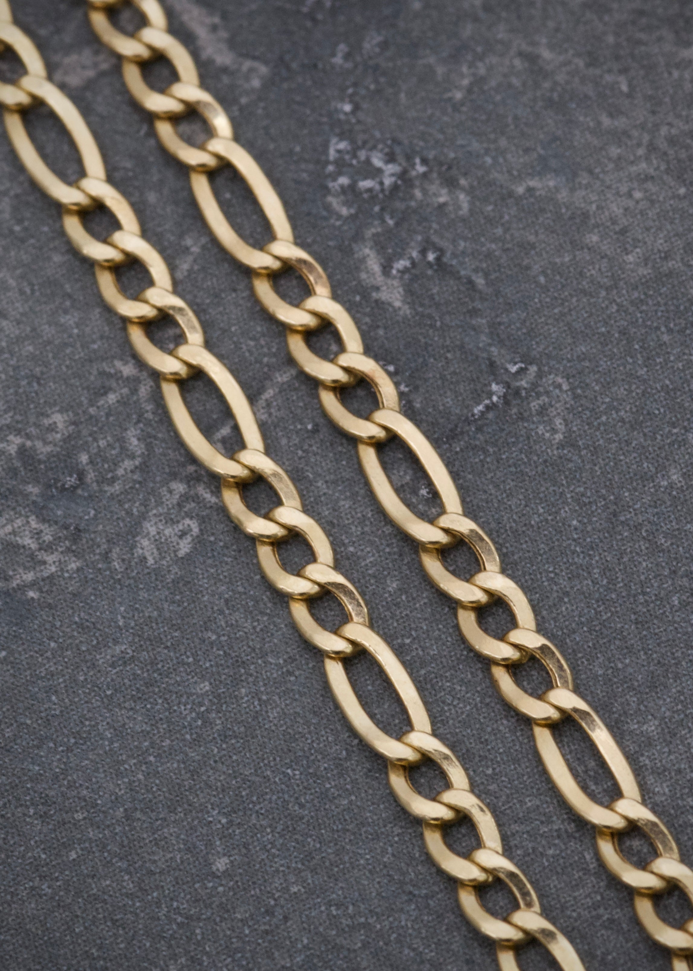 Cadena figaro 3.2gr / Largo 50cm / Oro Amarillo italy cte M