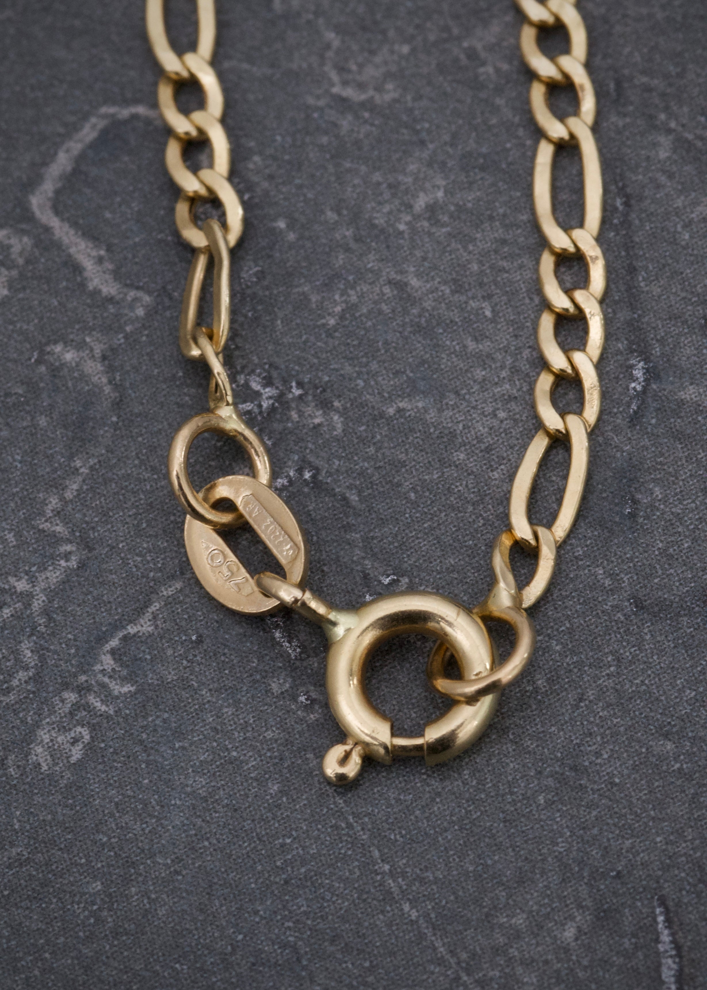 Cadena figaro 3.2gr / Largo 50cm / Oro Amarillo italy cte M