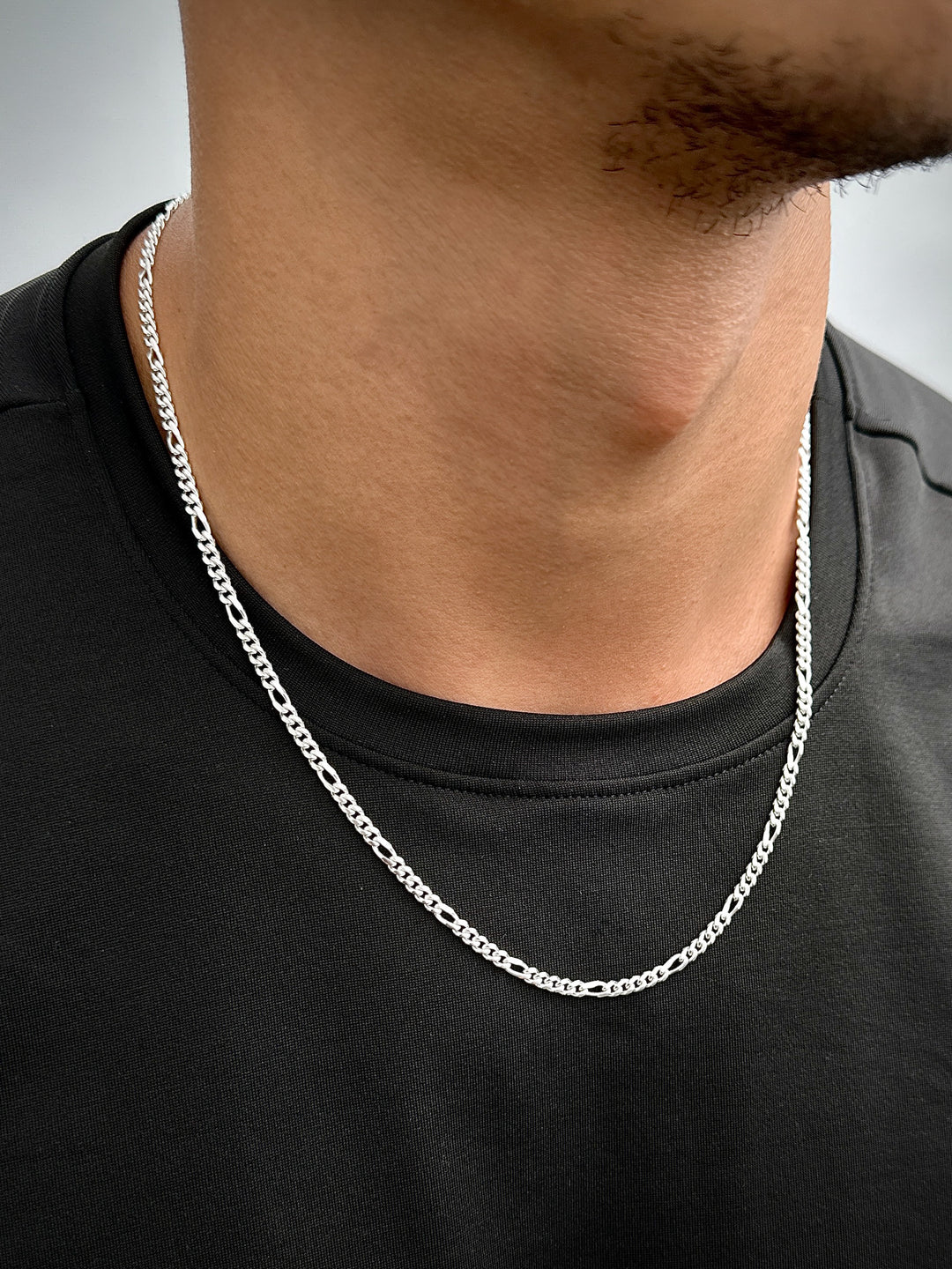 Cadena figaro 15gr / Largo 55cm / — — Plata