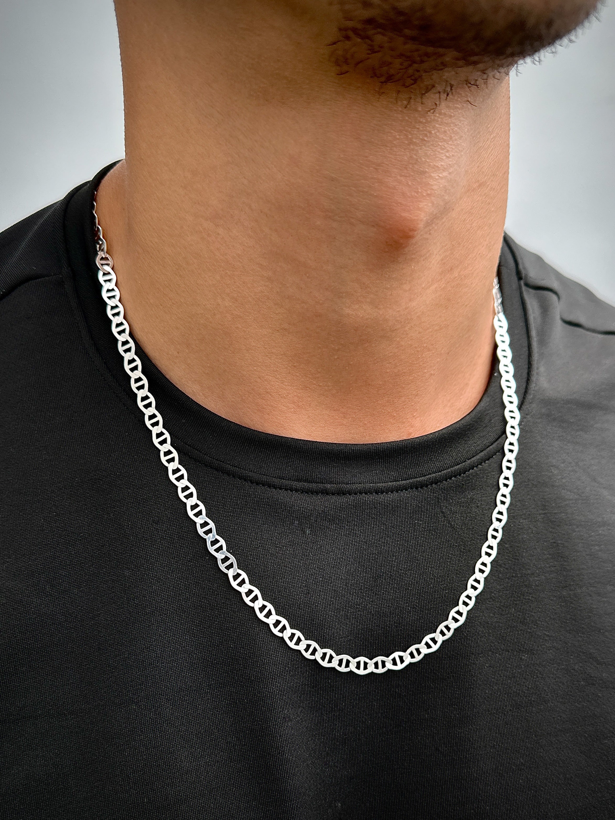 Cadena escalera 12.5gr / Largo 60cm / Plata P