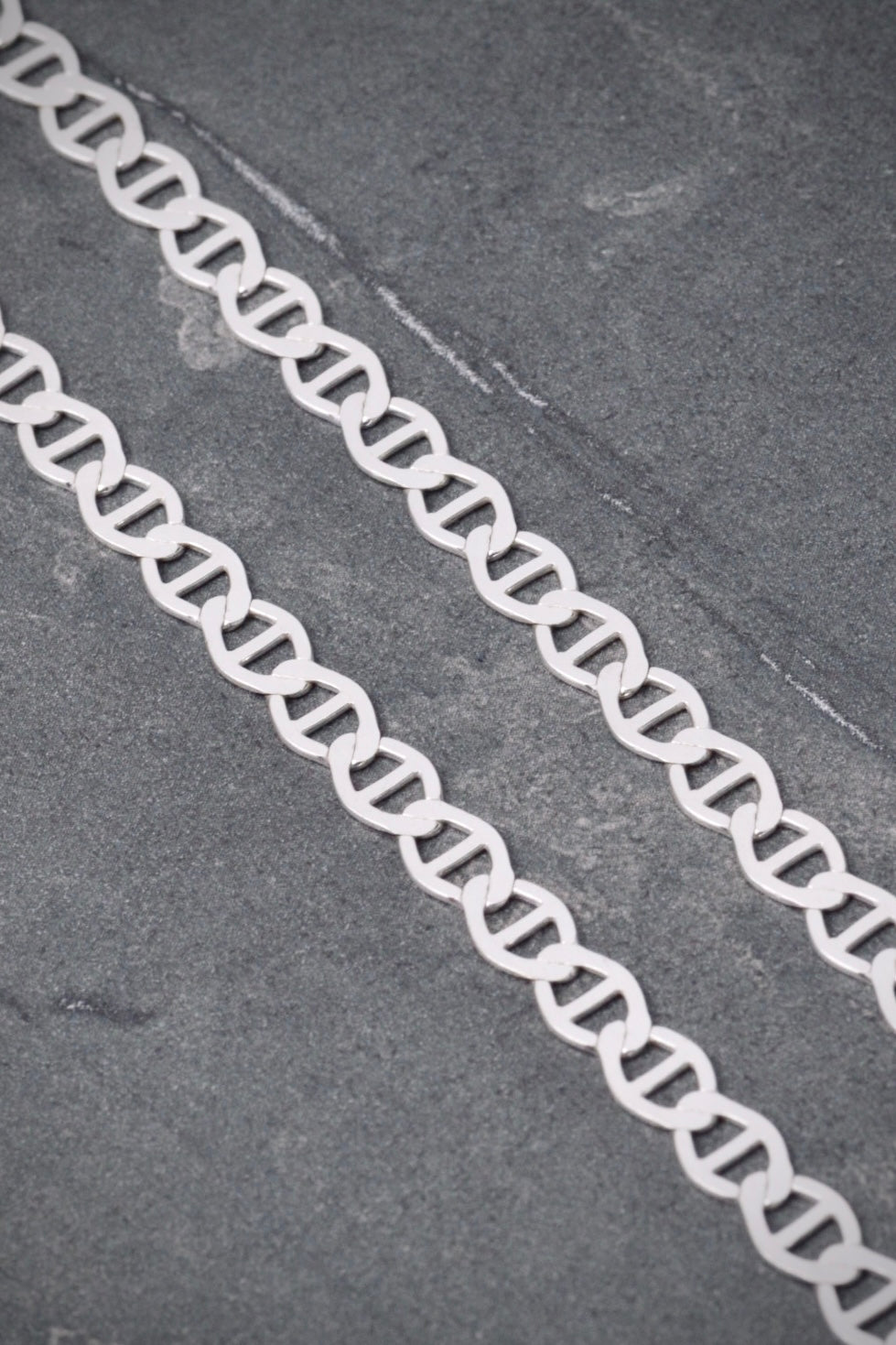 Cadena escalera 12.5gr / Largo 60cm / Plata P