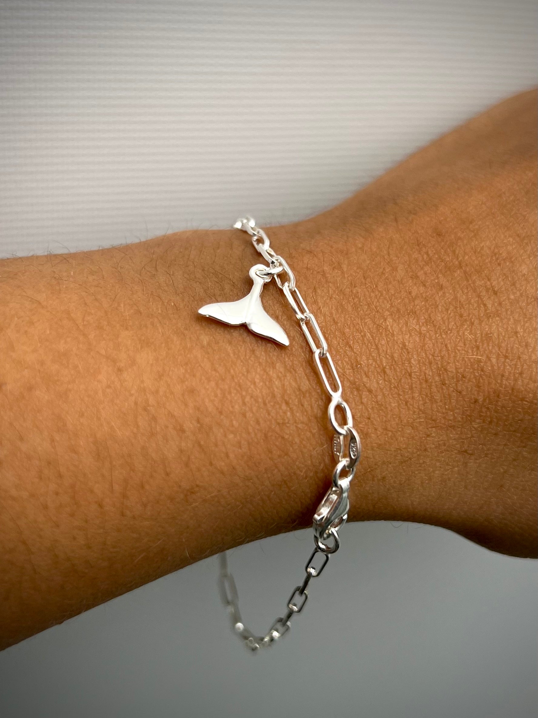 Pulso paper clip 2.45gr / Largo 19cm / Plata B