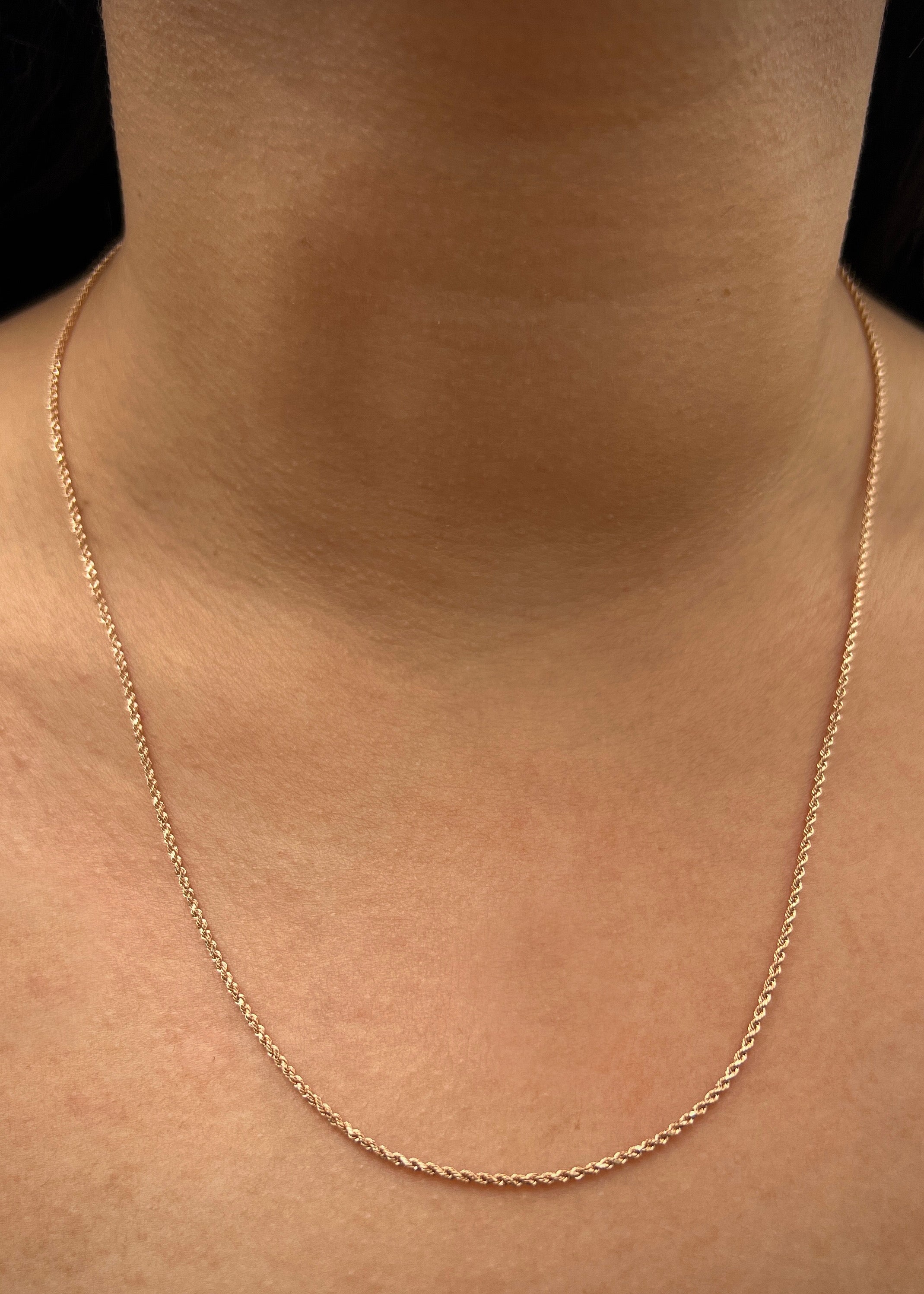 Cadena Lazo 1.5gr / Largo 50cm / Oro Rosado italy +3 M