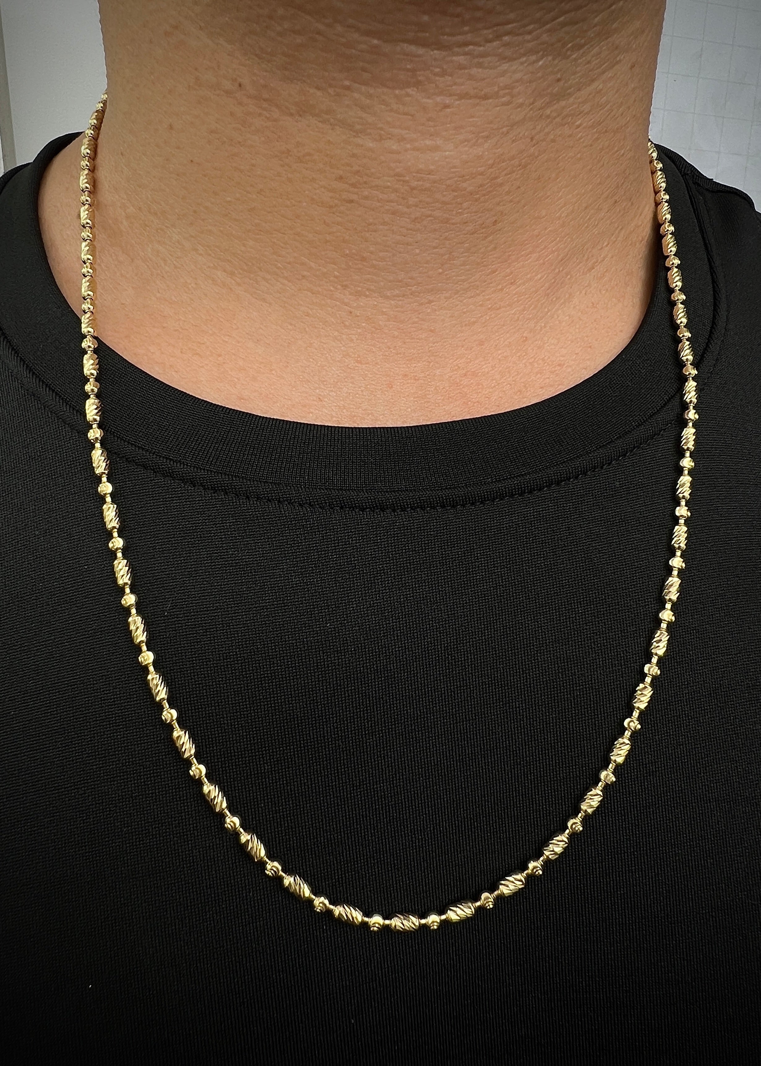 Cadena especial diamantada 18.2gr / Largo 60cm / Oro Amarillo (Joya) B