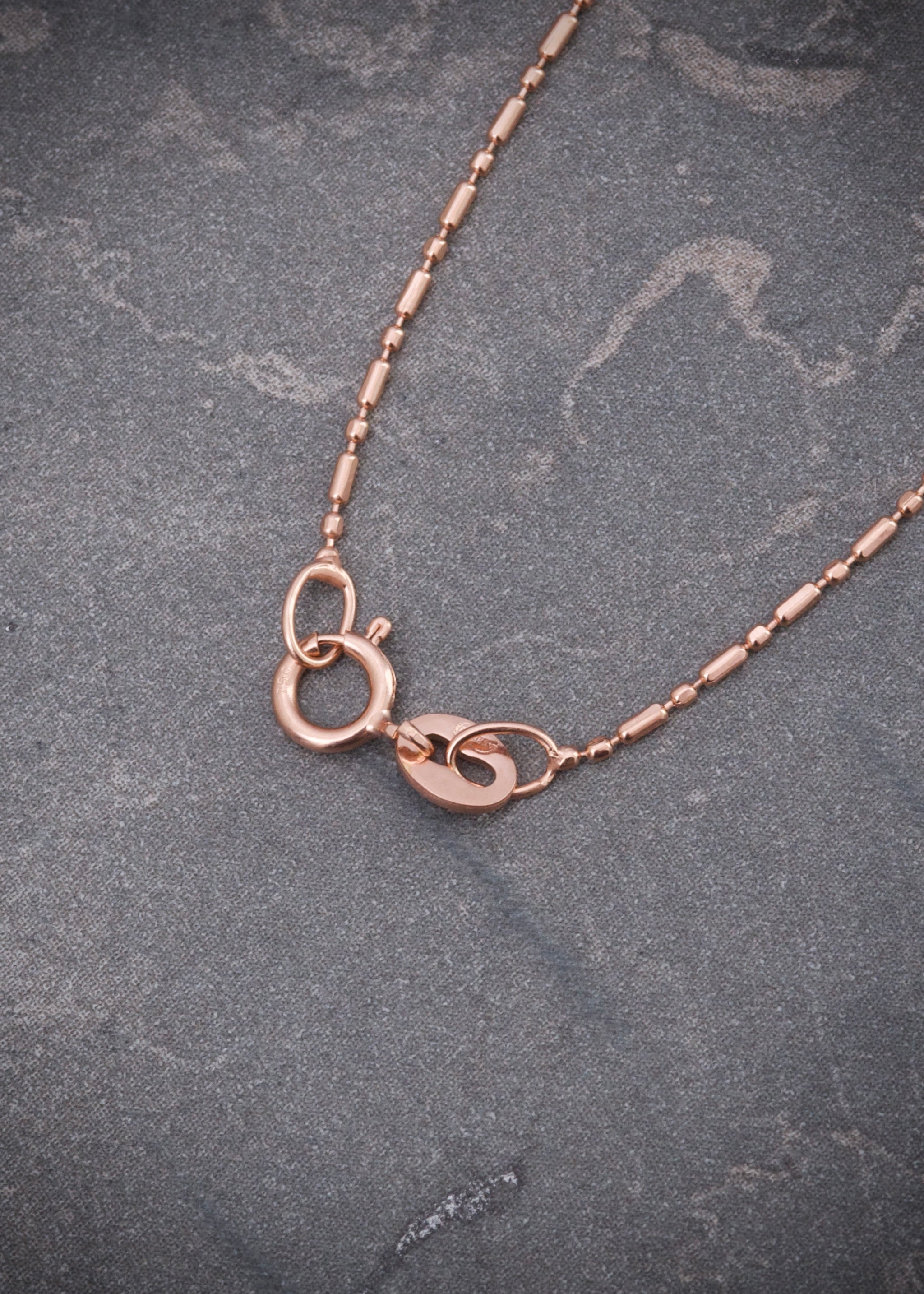 Cadena palito bolita 1.5gr / Largo 45cm / Oro Rosado italy +3 B