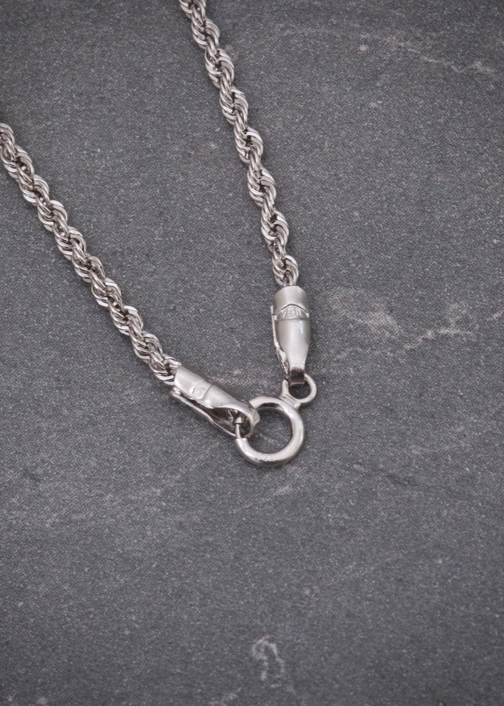 Cadena lazo 1.5gr / Largo 45cm / Oro Blanco italy +3 P