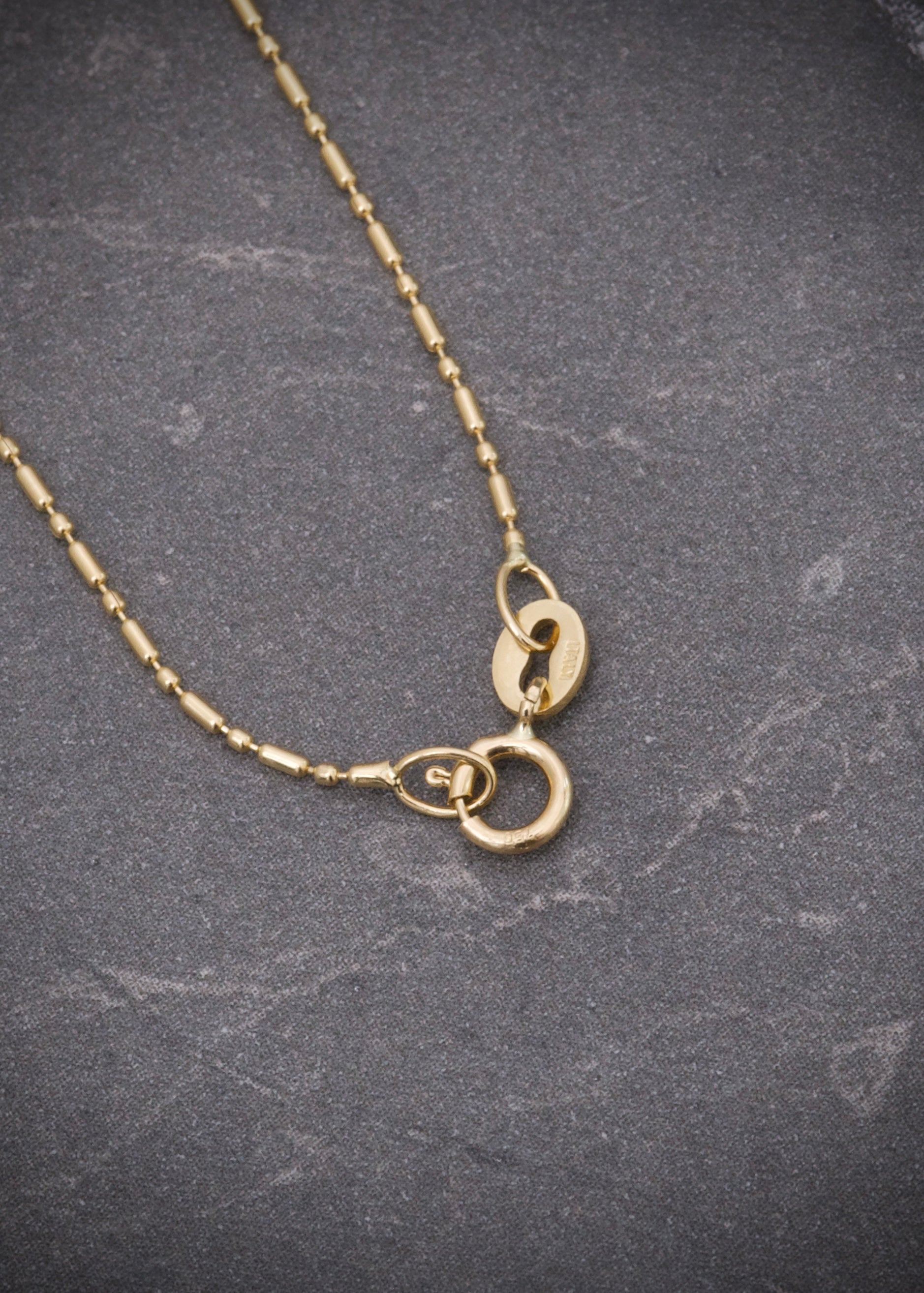 Cadena palito bolita 1.7gr / Largo 50cm / Oro Amarillo italy +3 B