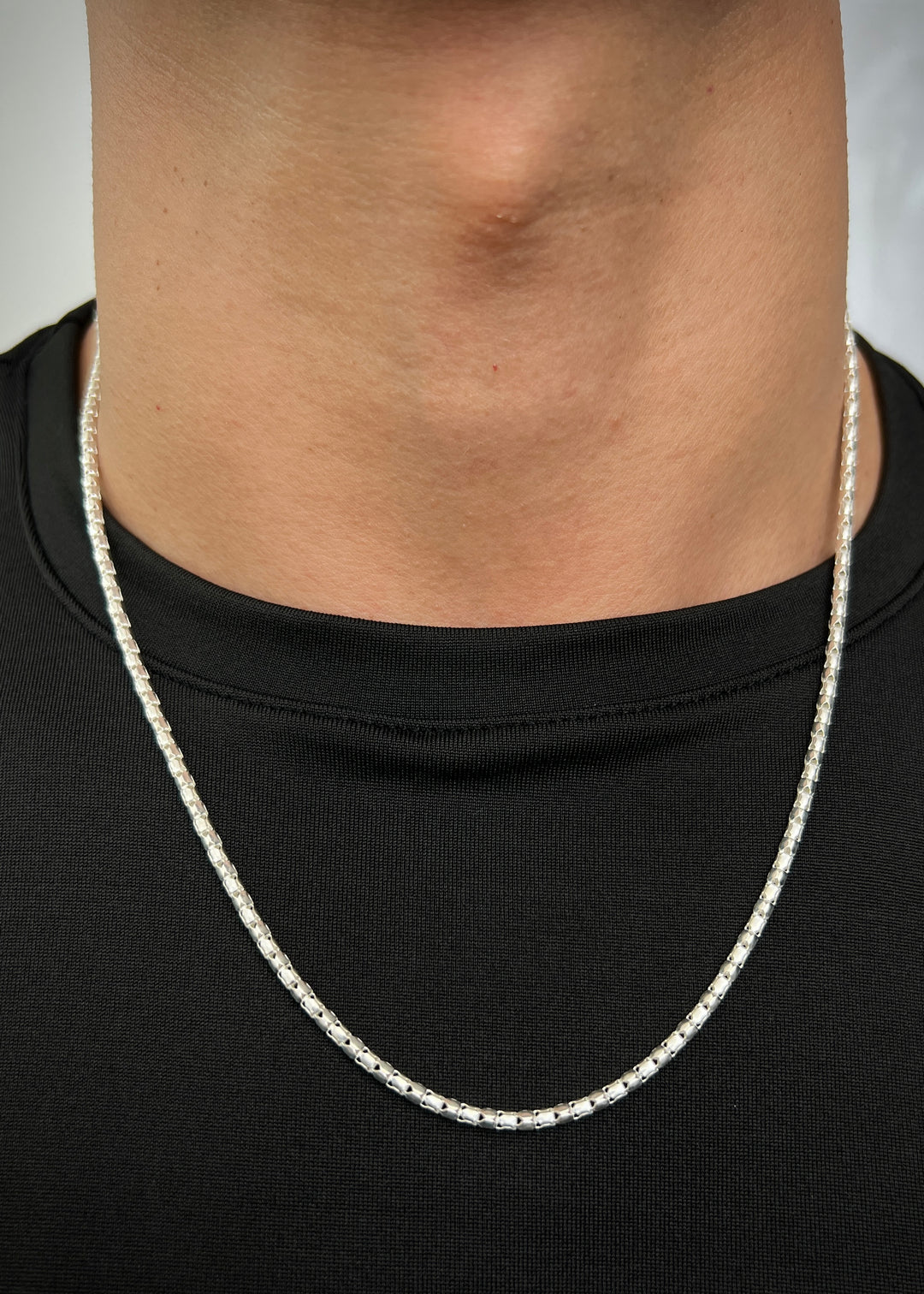 Cadena cola de raton 7.55gr / Largo 55cm / — — Plata