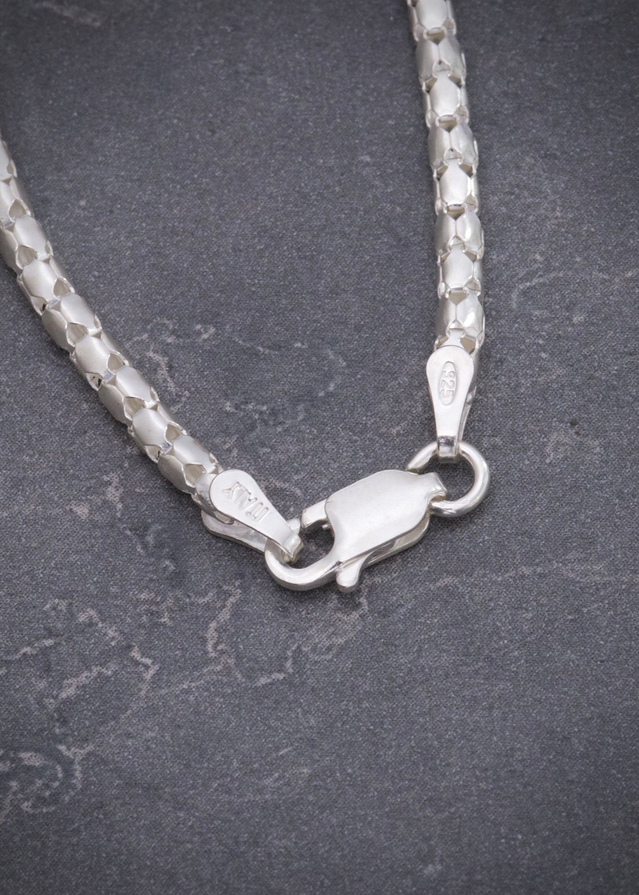 Cadena cola de raton 7.6gr / Largo 55cm / — — Plata