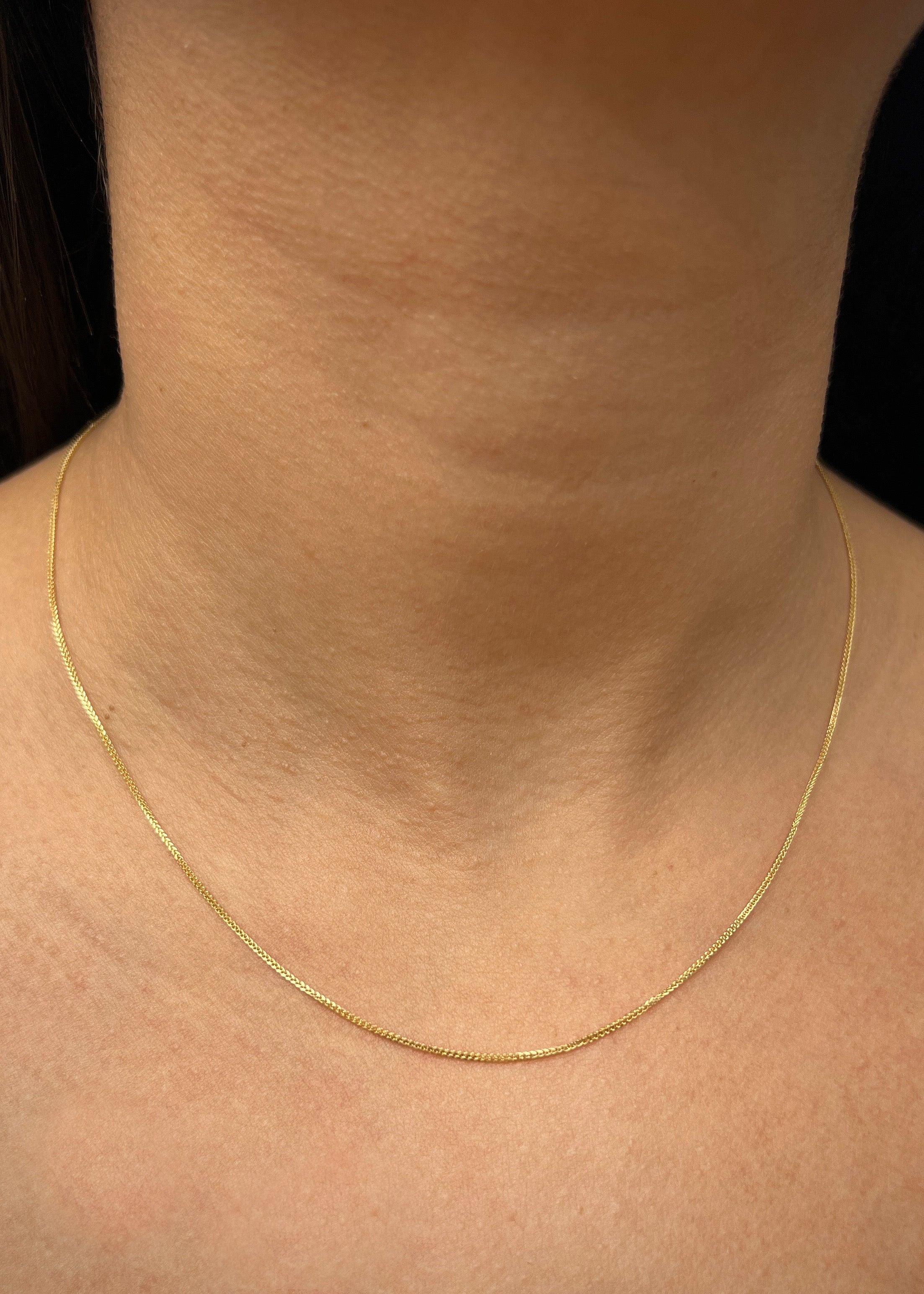 Cadena mini franco 1.6gr / Largo 45cm / Oro Amarillo italy +3 B