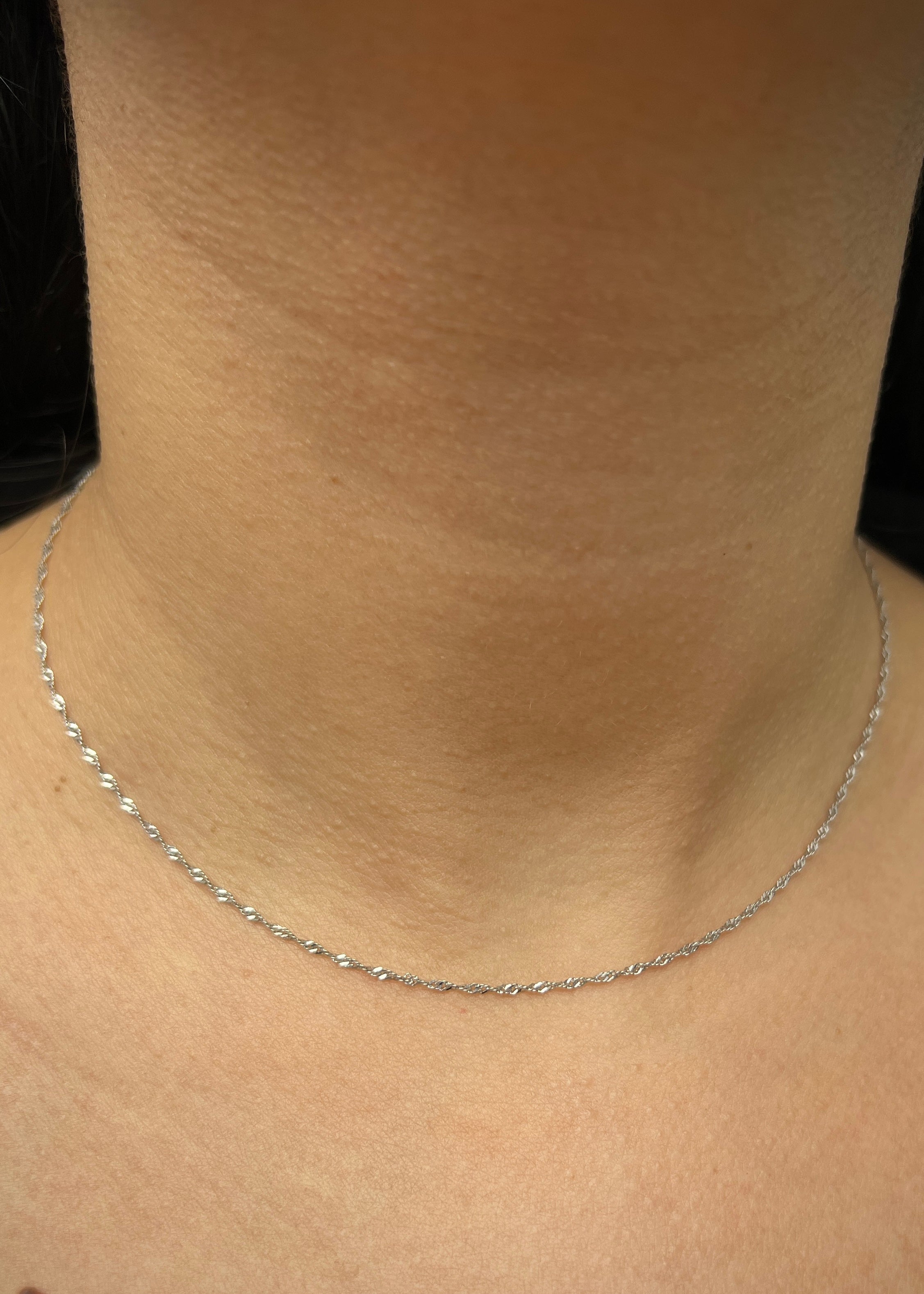 Cadena singapur 1gr / Largo 40cm / — — Plata