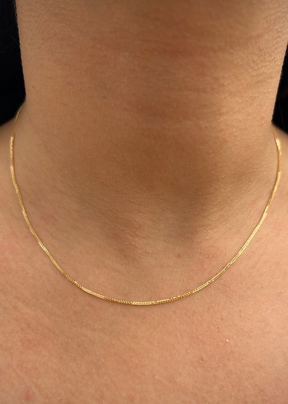 Cadena Franco 1.4gr / 40cm / 0.7mm — Oro Amarillo