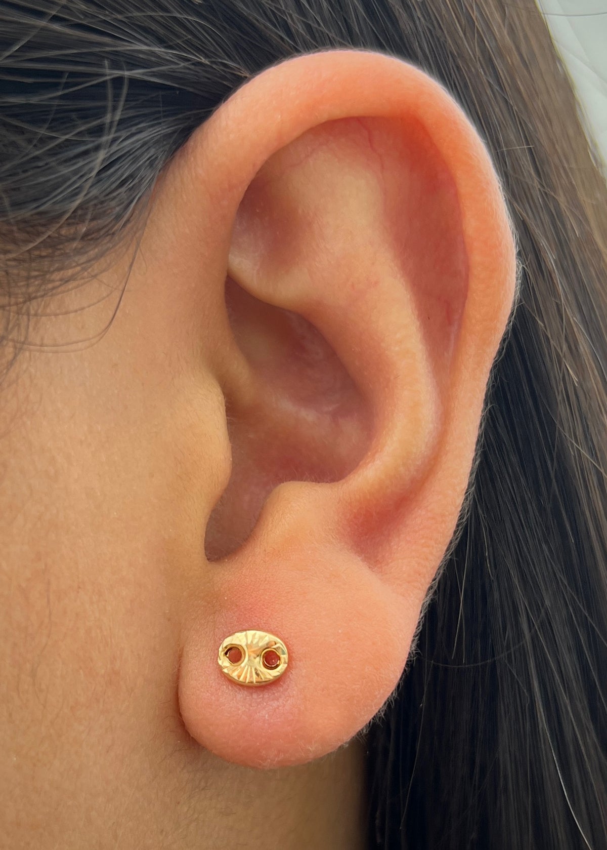 Topos Gc Diamantados 0.65gr / 0.5cm / 6.3mm — Oro Amarillo