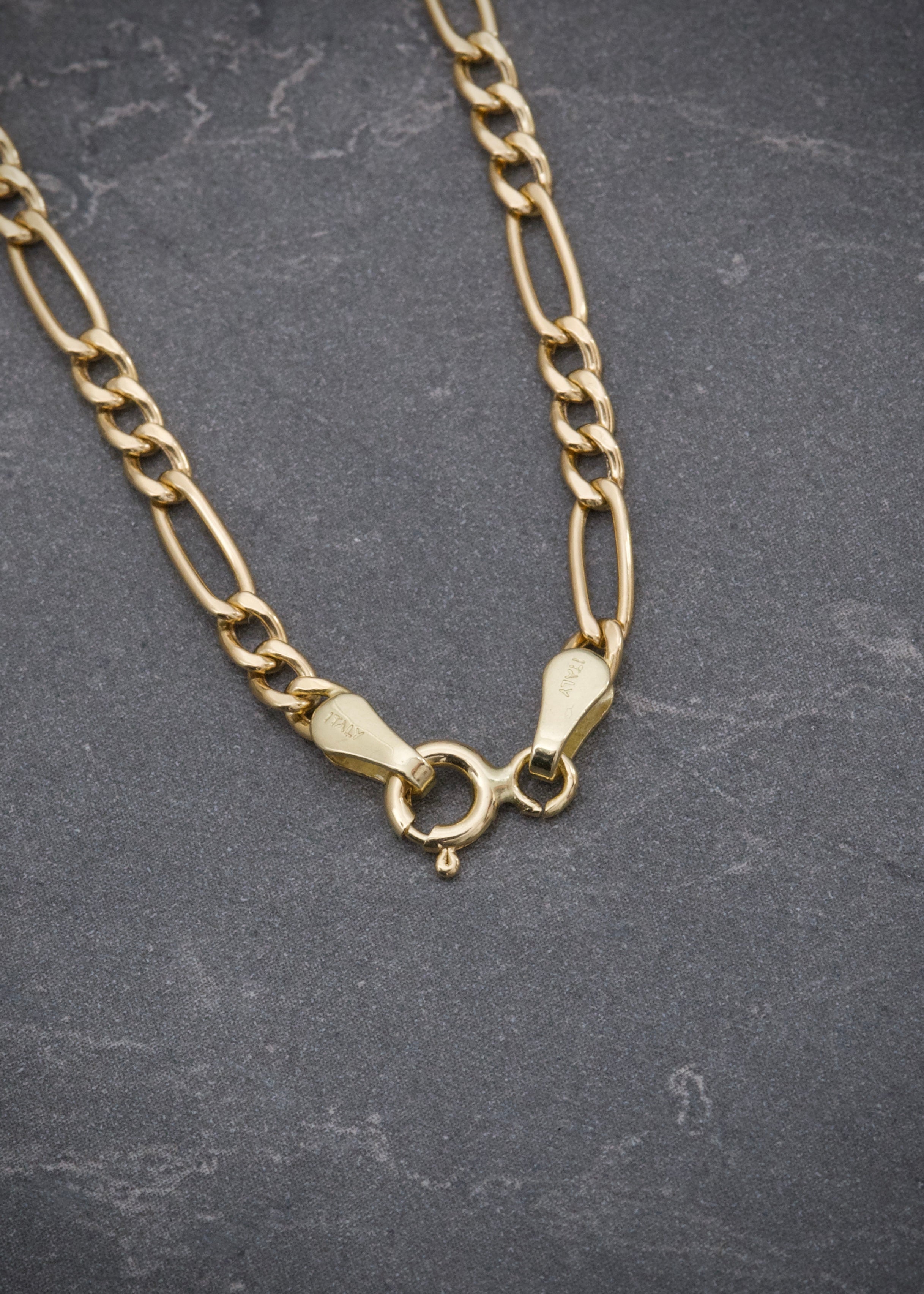 Cadena figaro 6gr / Largo 60cm / Oro Amarillo italy cte M