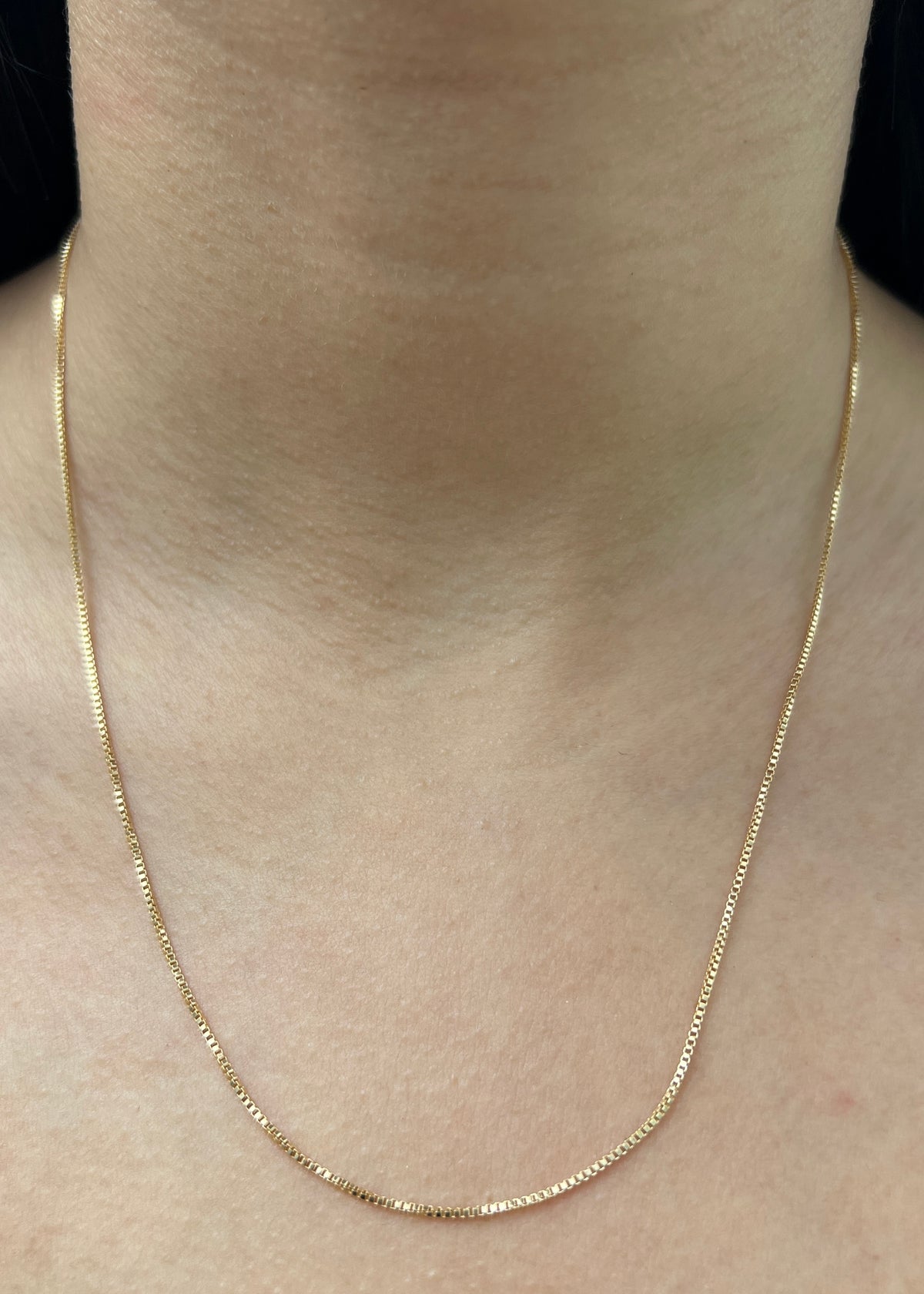Cadena Veneciana 2.25gr / 50cm / 1mm — Oro Amarillo