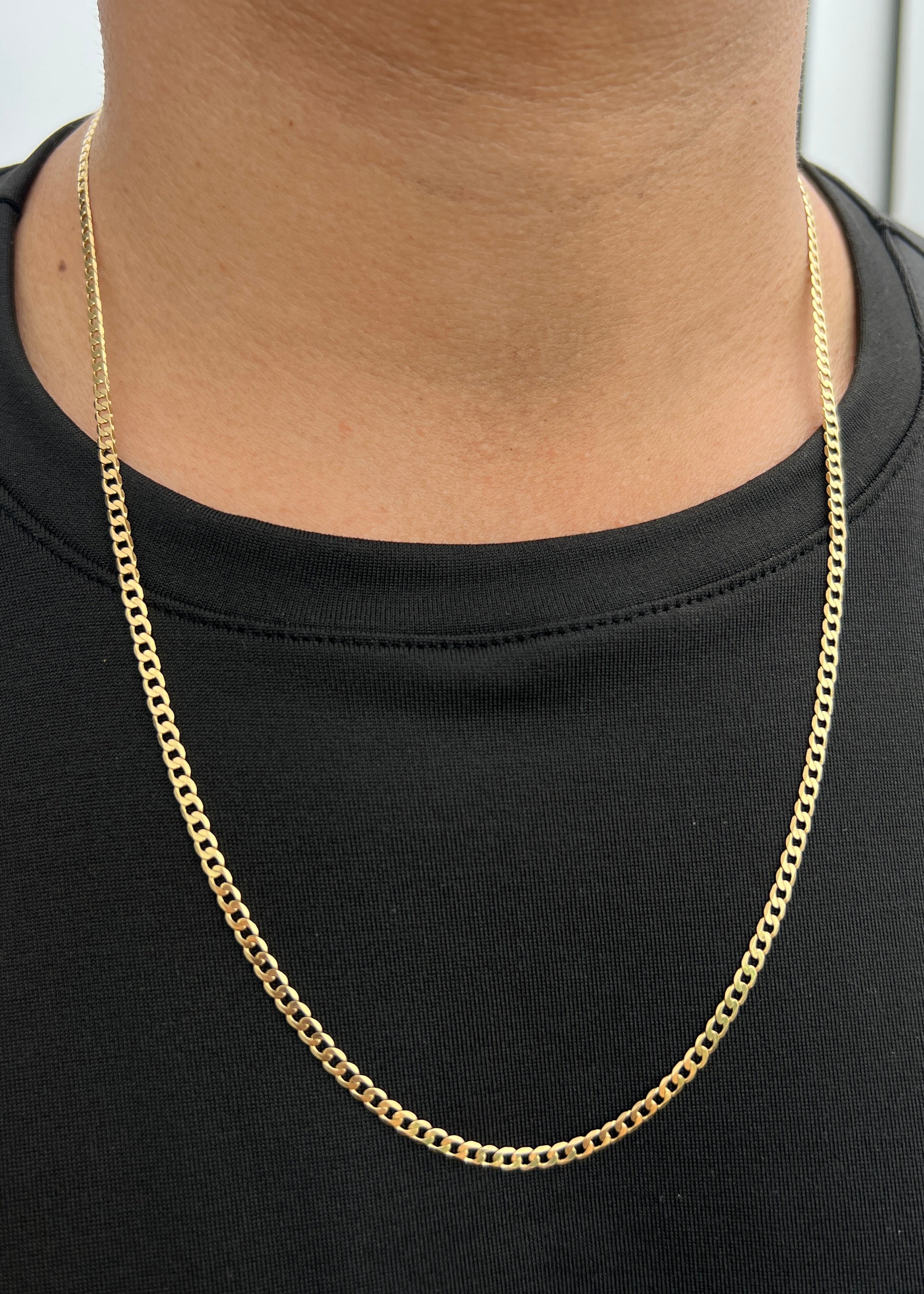 Cadena Cubana 10.35gr / 60cm / 3.1mm — Oro Amarillo