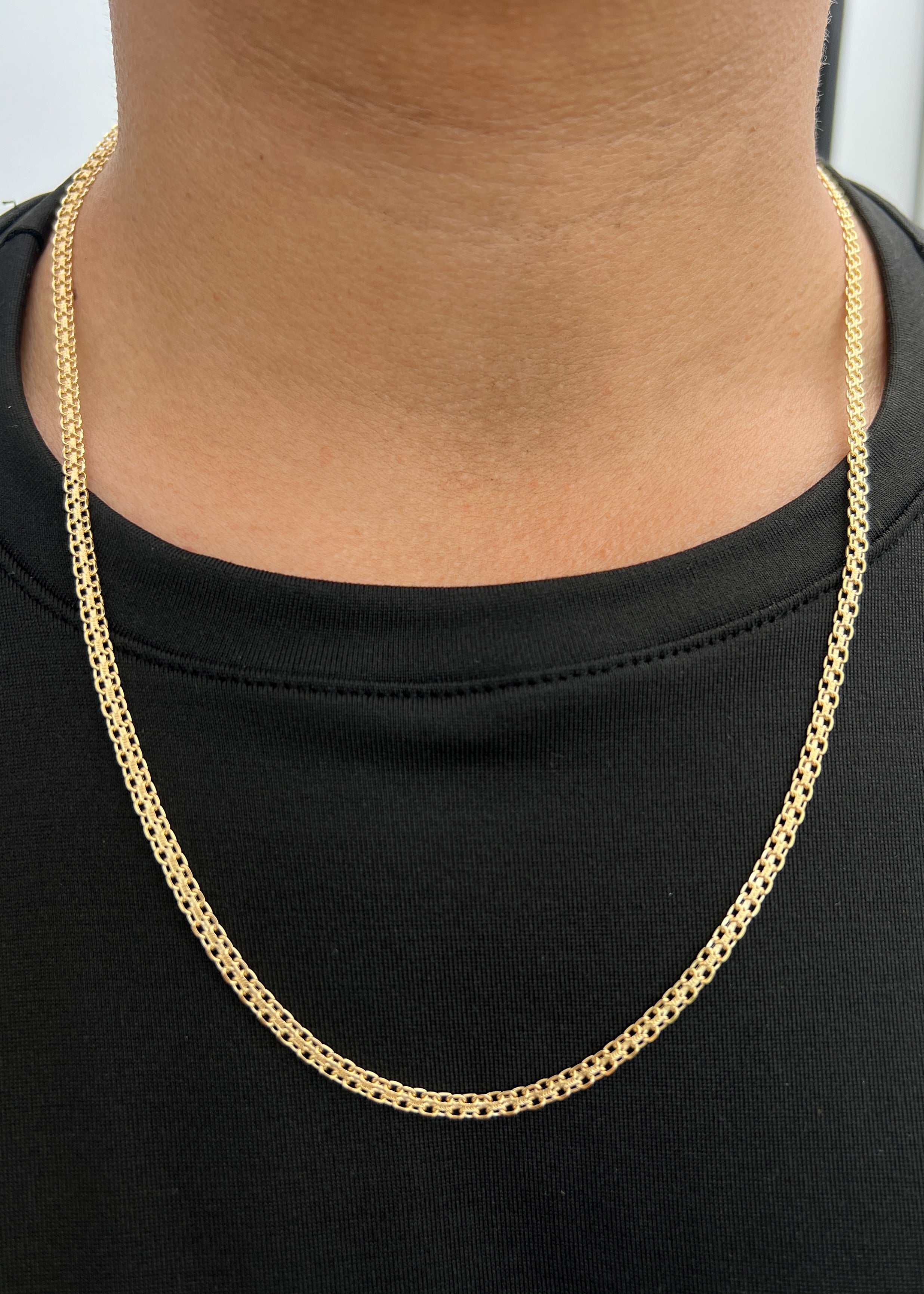 Cadena China 11.8gr / 60cm / 3.4mm — Oro Amarillo
