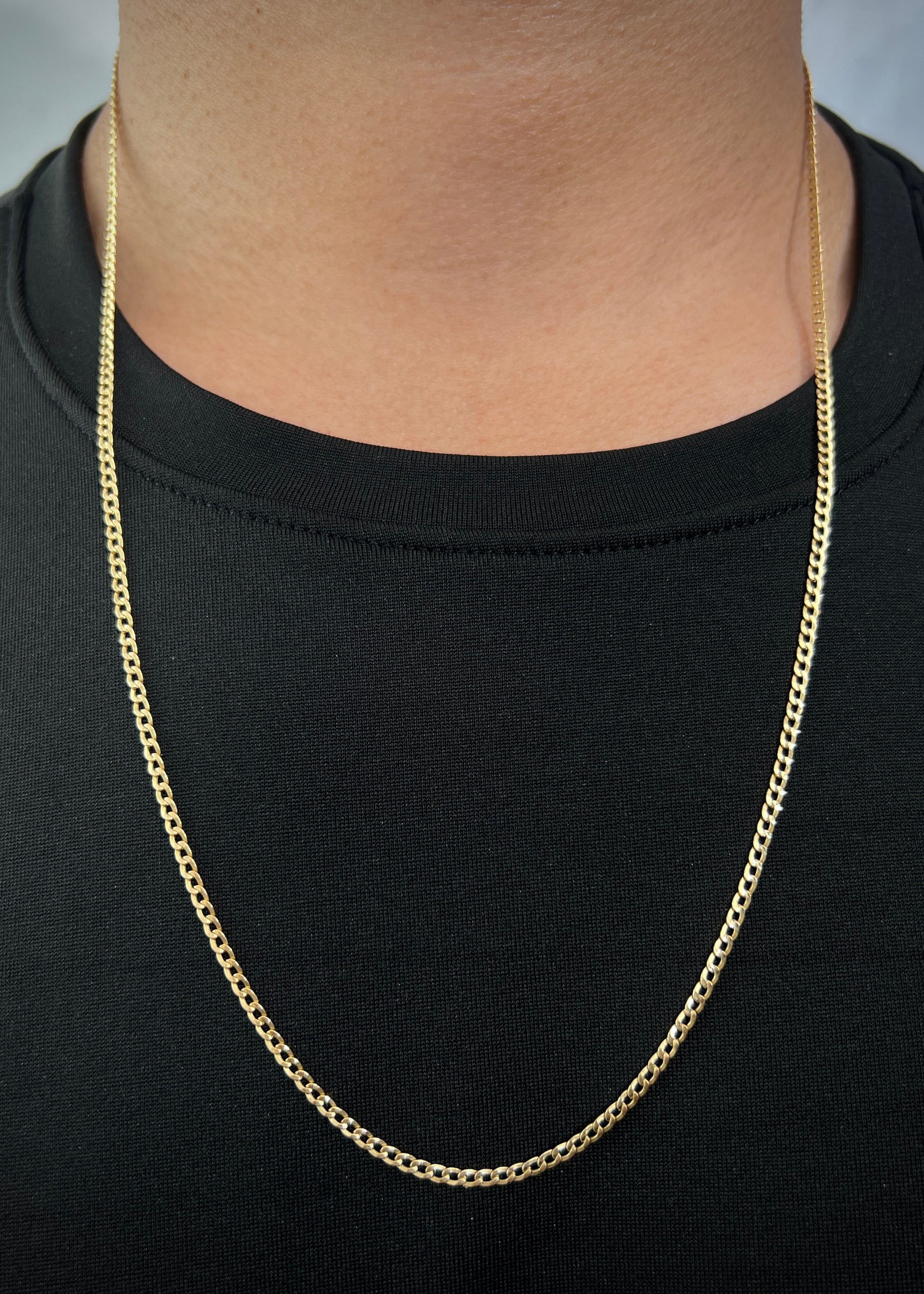 Cadena Cubana 3.95gr / Largo 63cm / Oro Amarillo italy cte M