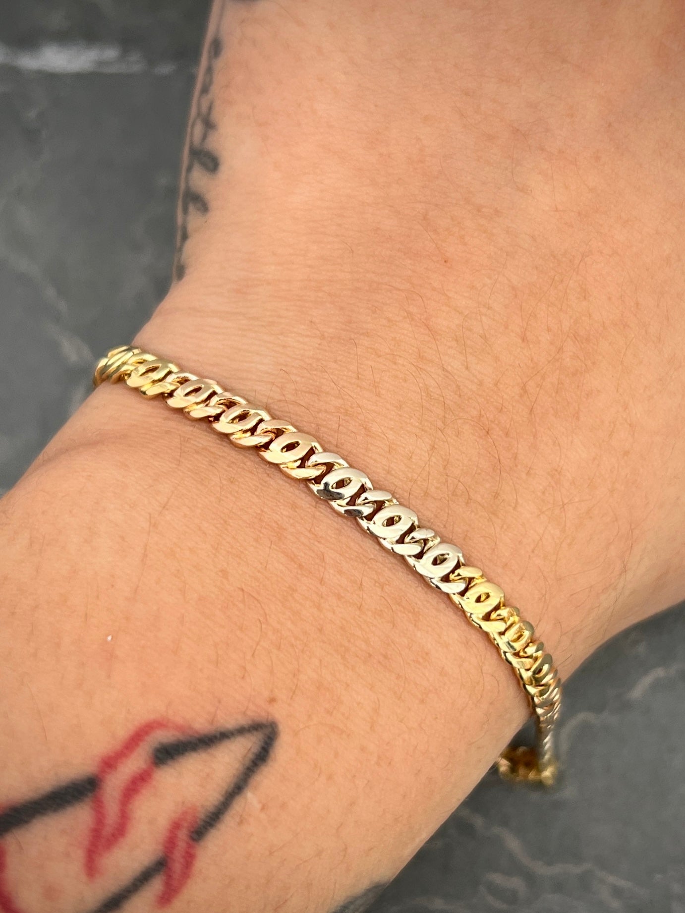 Pulso giardena 10.95gr / Largo 21.2cm / Tres Oros italy cte M