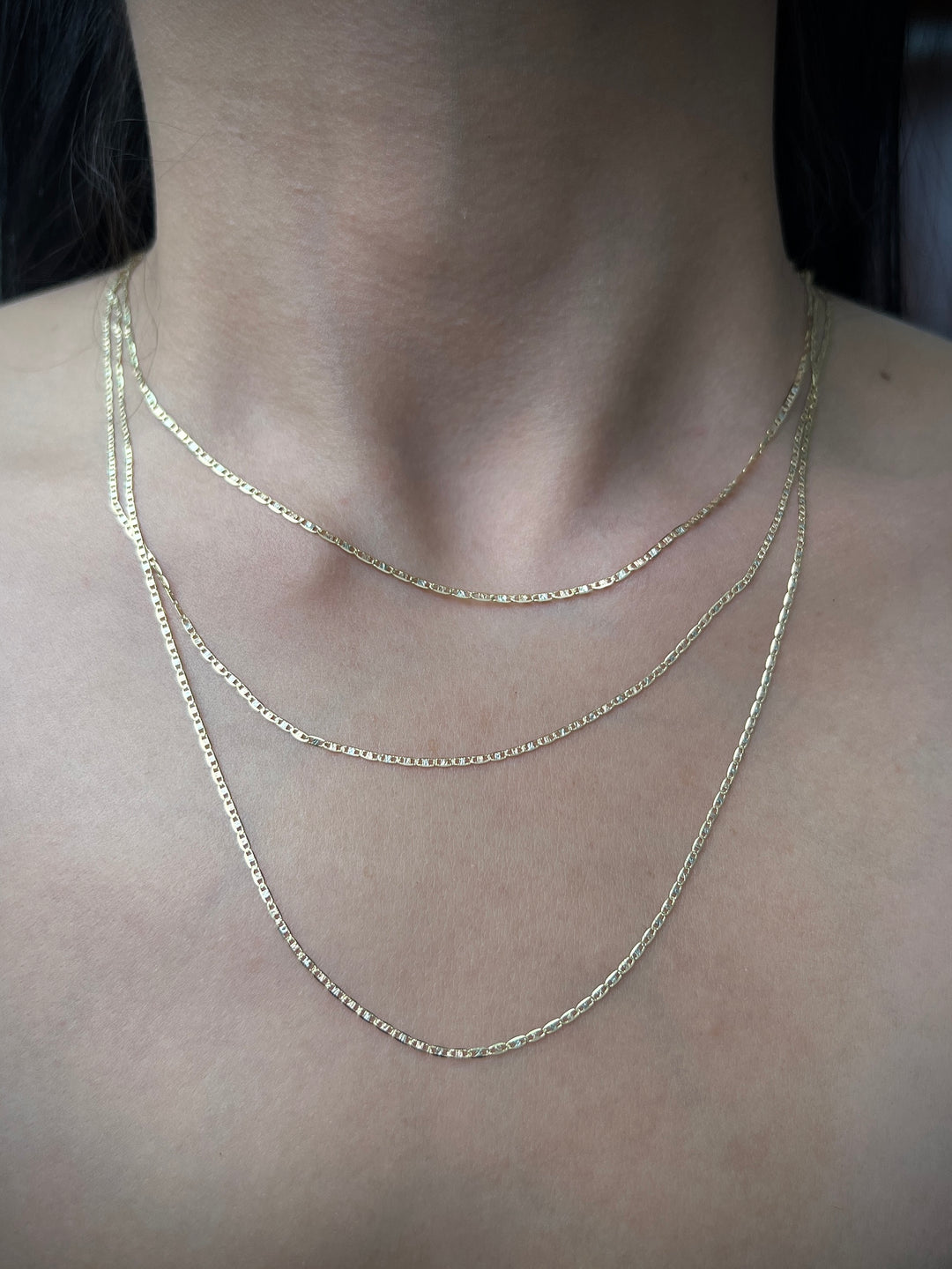 Cadena plana 1.4gr / Largo 40 cm — Tres Oros