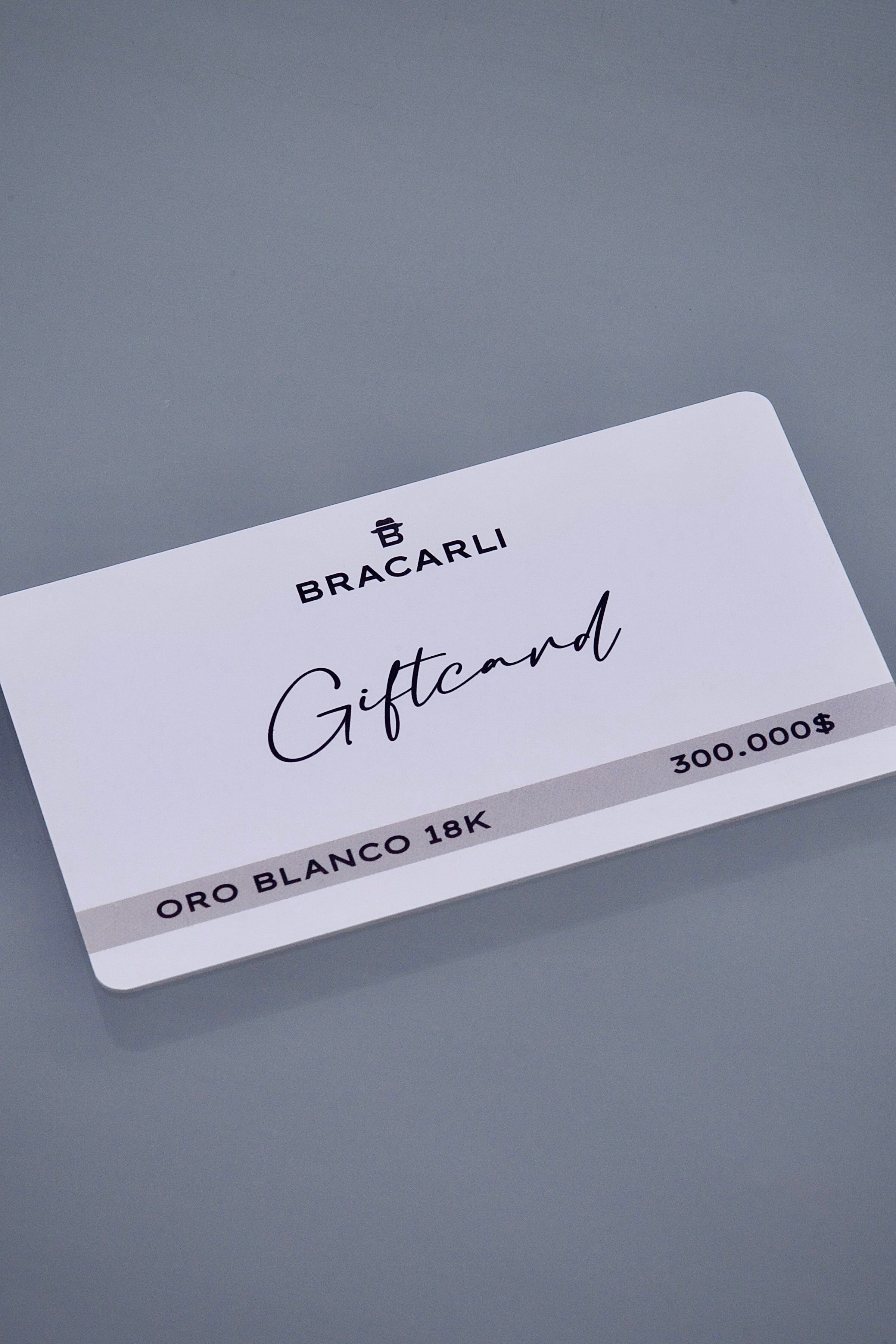 Tarjetas de Regalo Bracarli