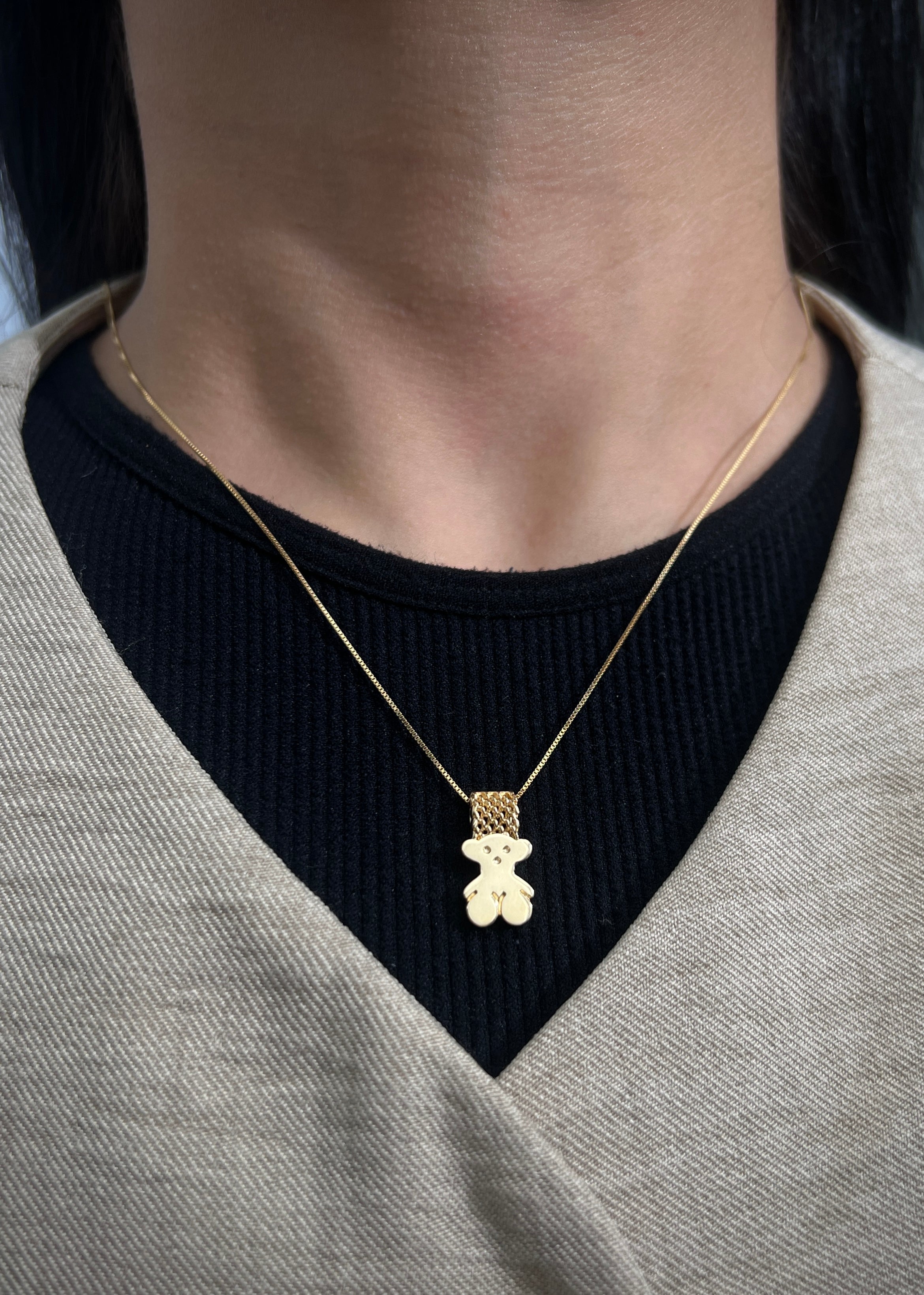 Dije oso th 1.7gr / Largo 1.3cm / Oro Amarillo Nac P