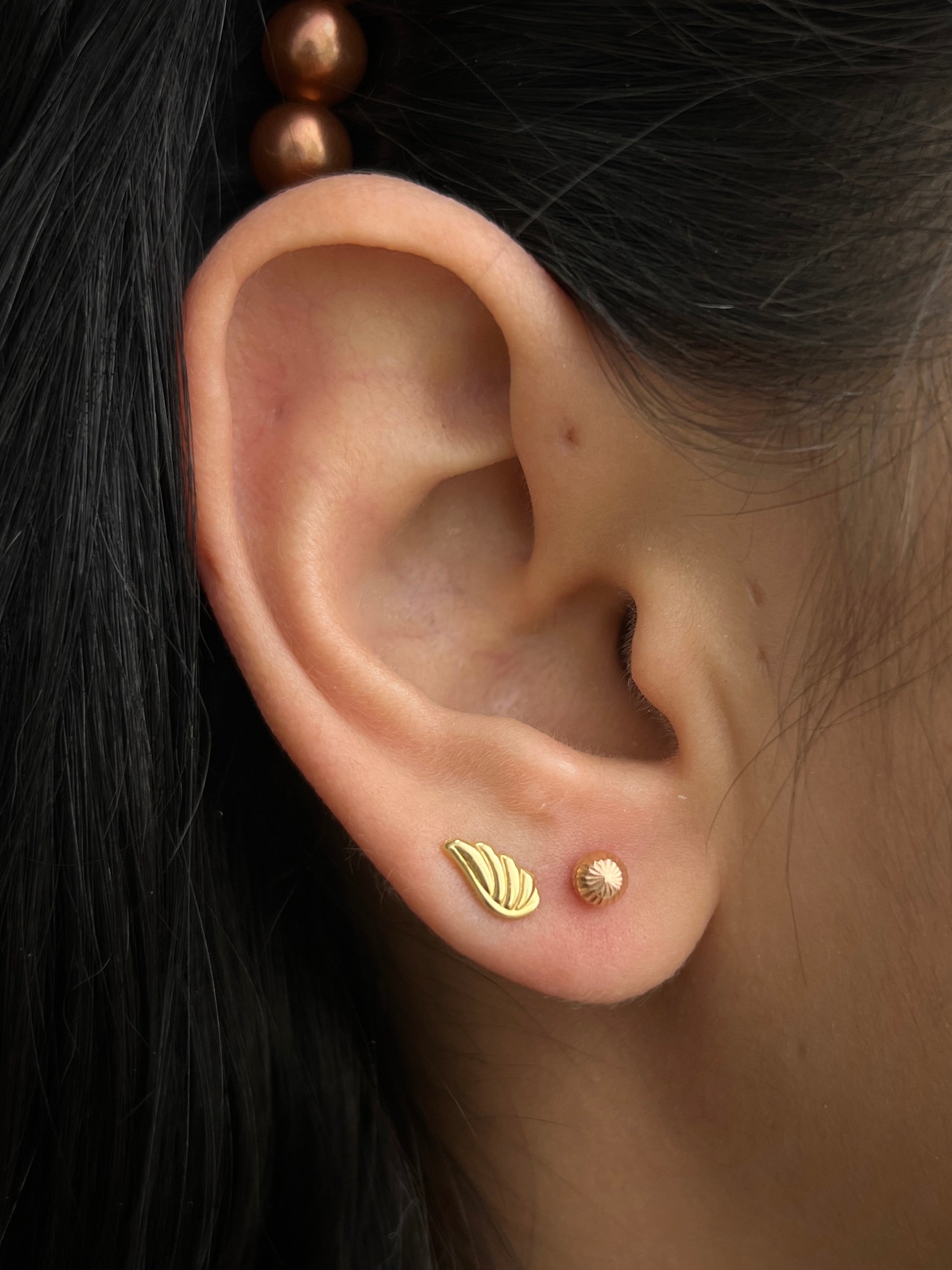 Topos bola diamantada 4mm 0.5gr / Oro Rosado Nac B