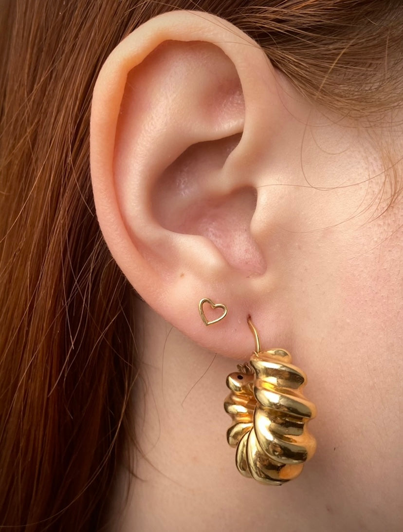 Candongas Armadillo 5.6gr / Largo 2.4cm / Oro Amarillo italy +4*