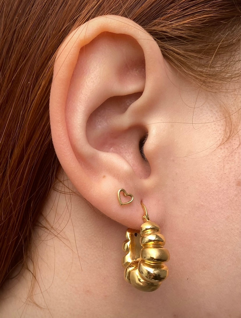 Candongas Armadillo 5.2gr / Largo 2.3cm / Oro Amarillo italy +4*