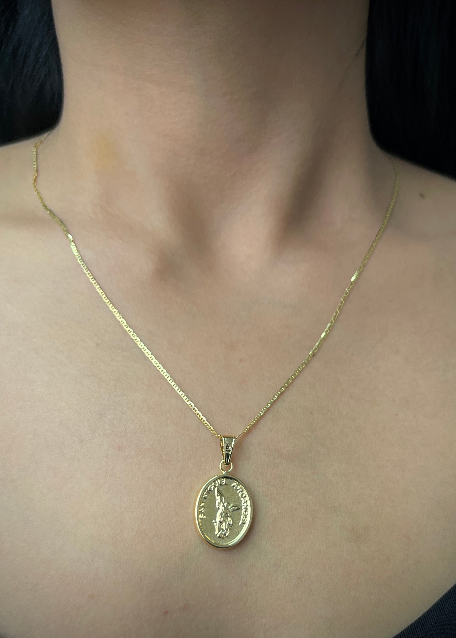 Dije arcangel san miguel 1.75gr / Largo 3cm / Oro Amarillo Nac P