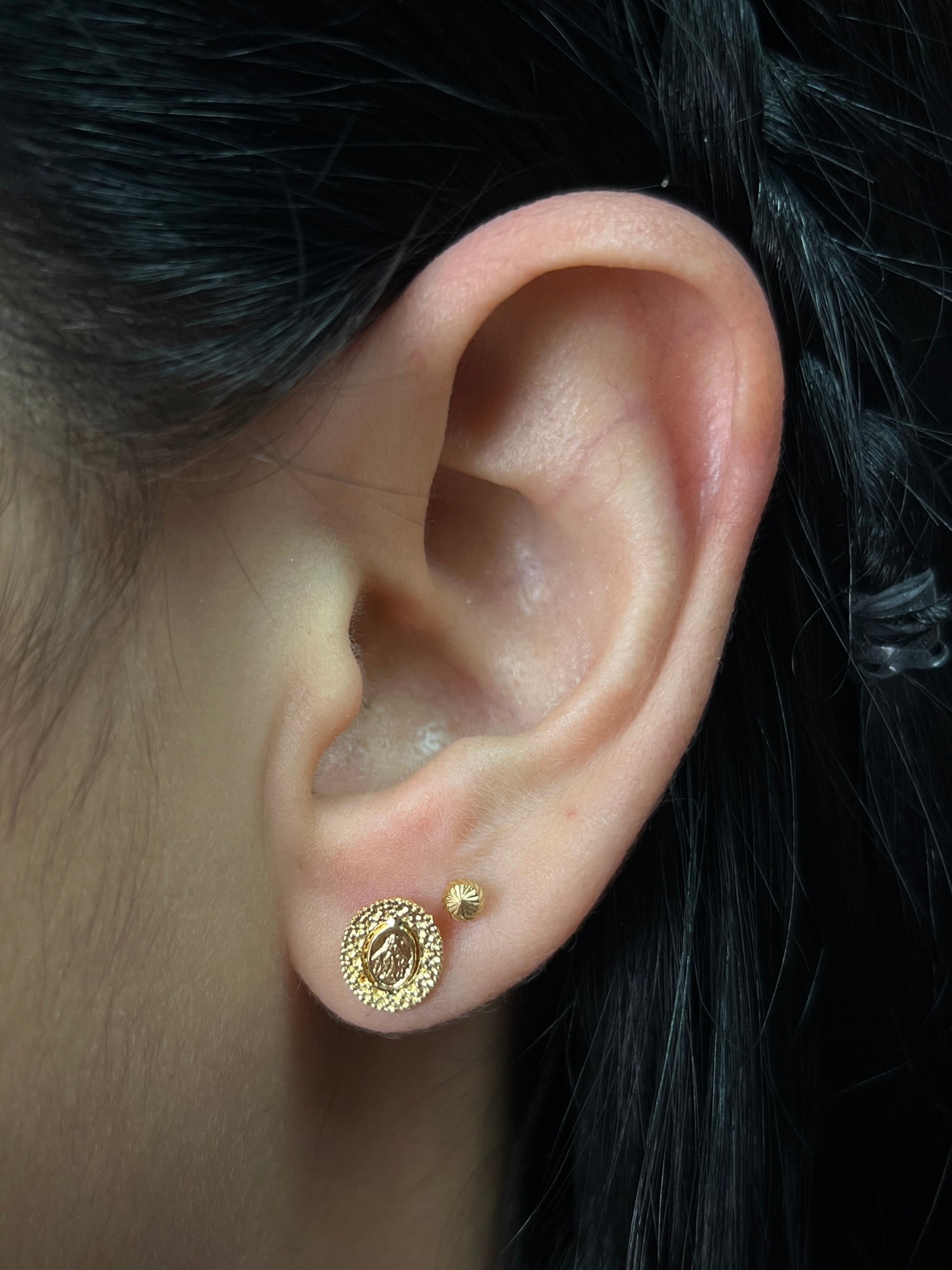 Topos Virgen de la milagrosa 1.2gr / Largo 0.4cm / Oro Amarillo Nac M