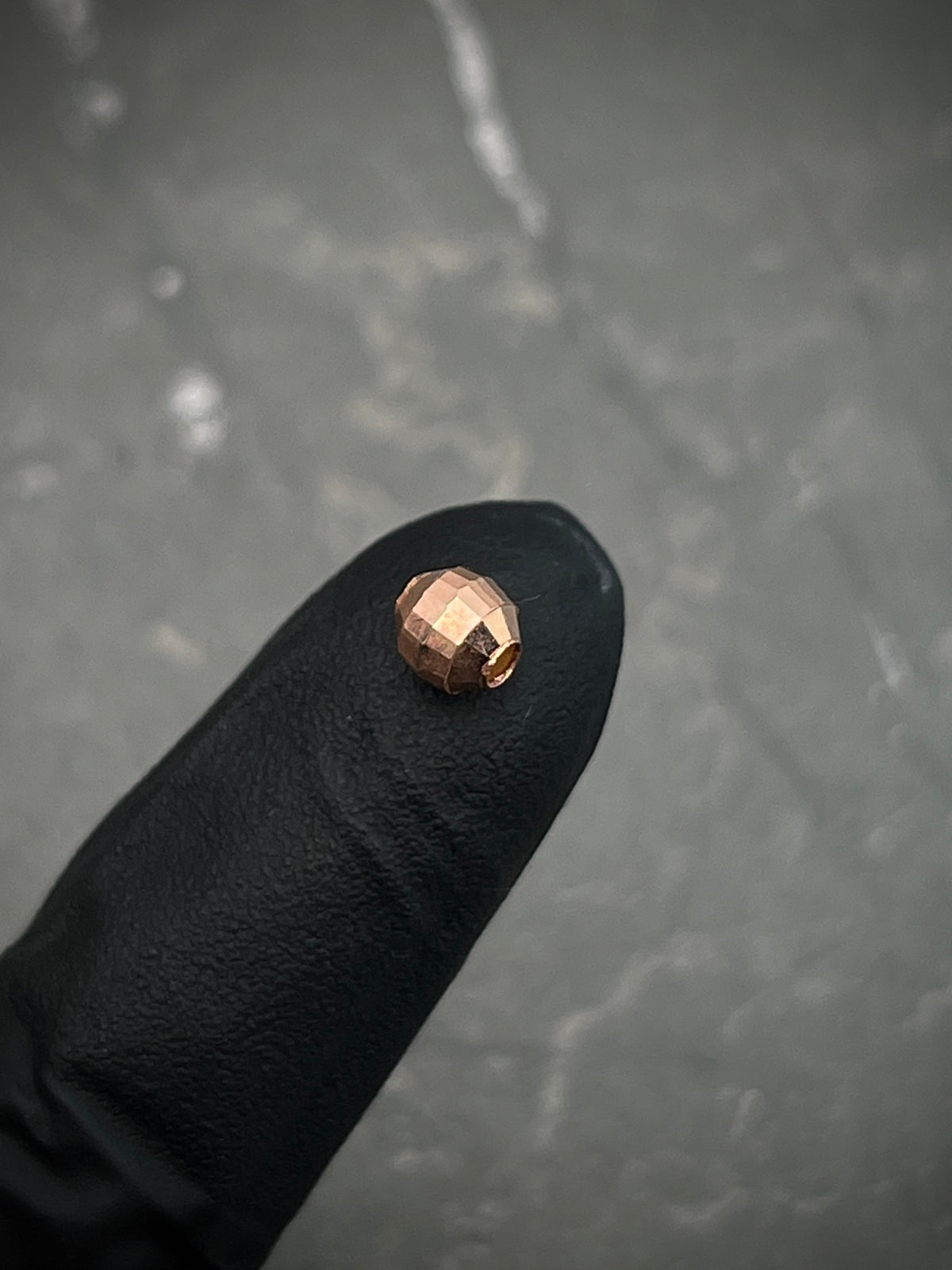 Bolas diamantado discoteca #5mm 0.22gr — Oro Rosado