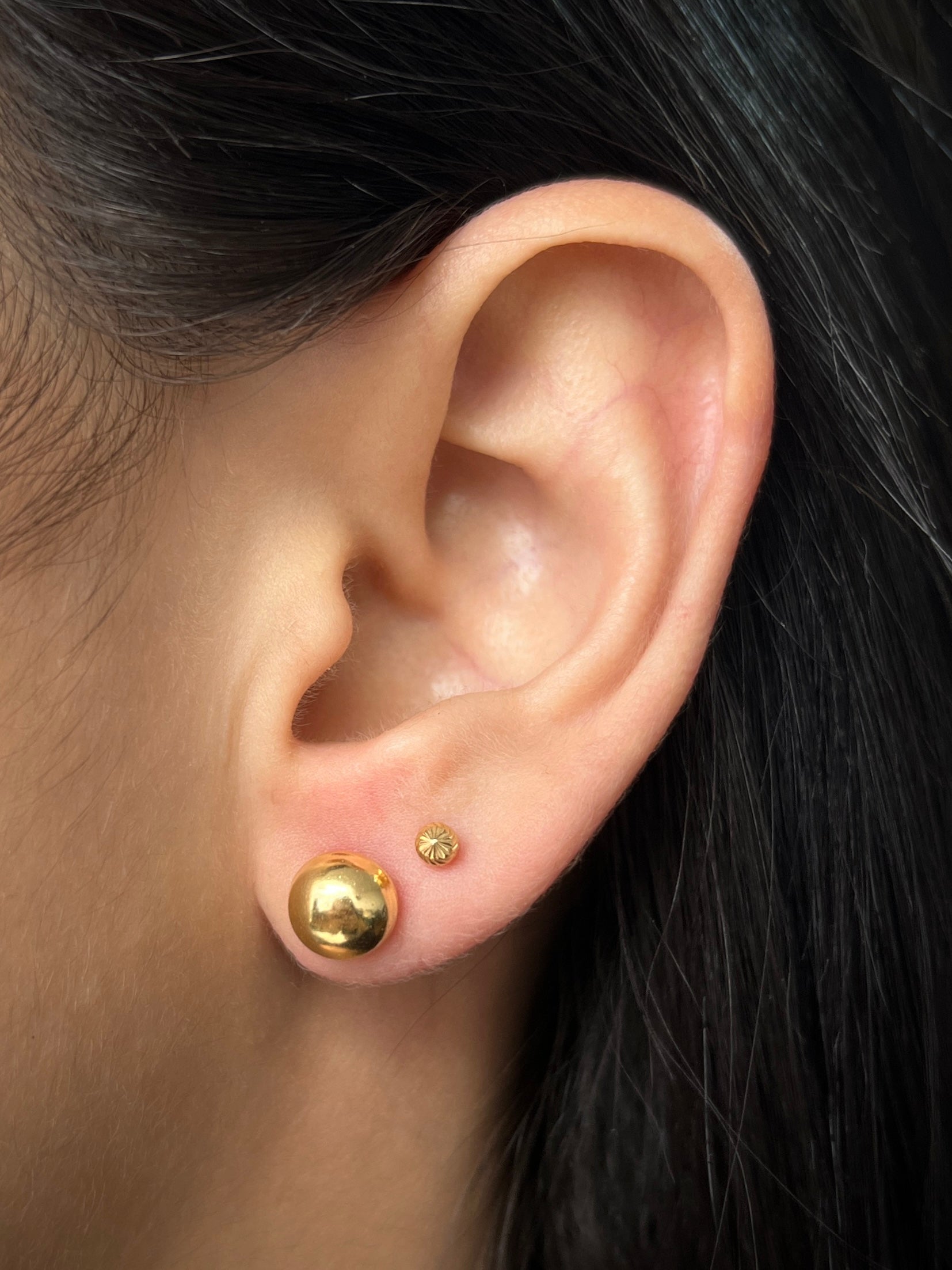 Topos Bola LIsa 8mm 2.95gr / largo 0.8cm / Oro Amarillo italy +3 M