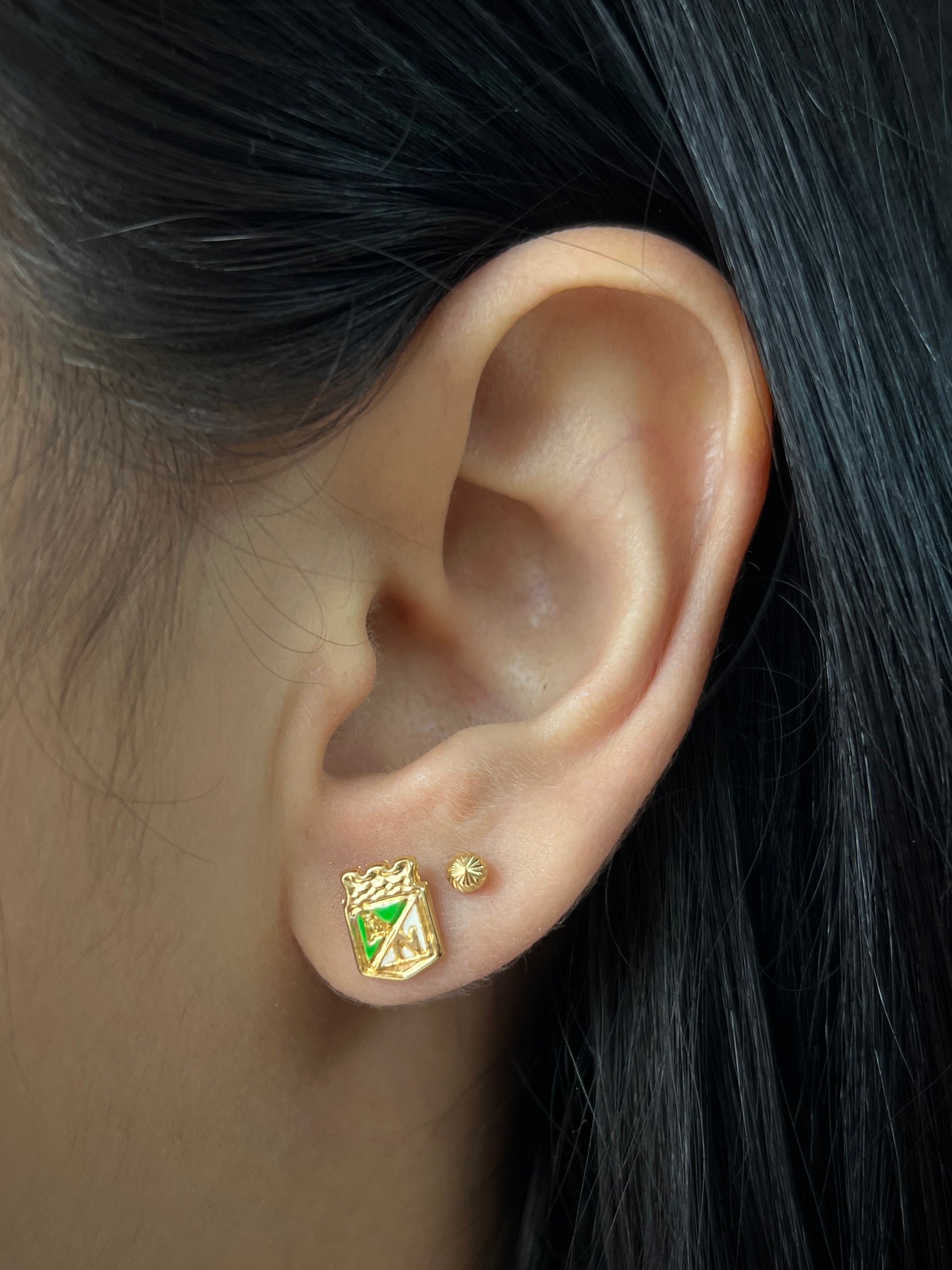 Topos atletico nacional 0.9gr / Largo 0.9cm / Oro Amarillo Nac M