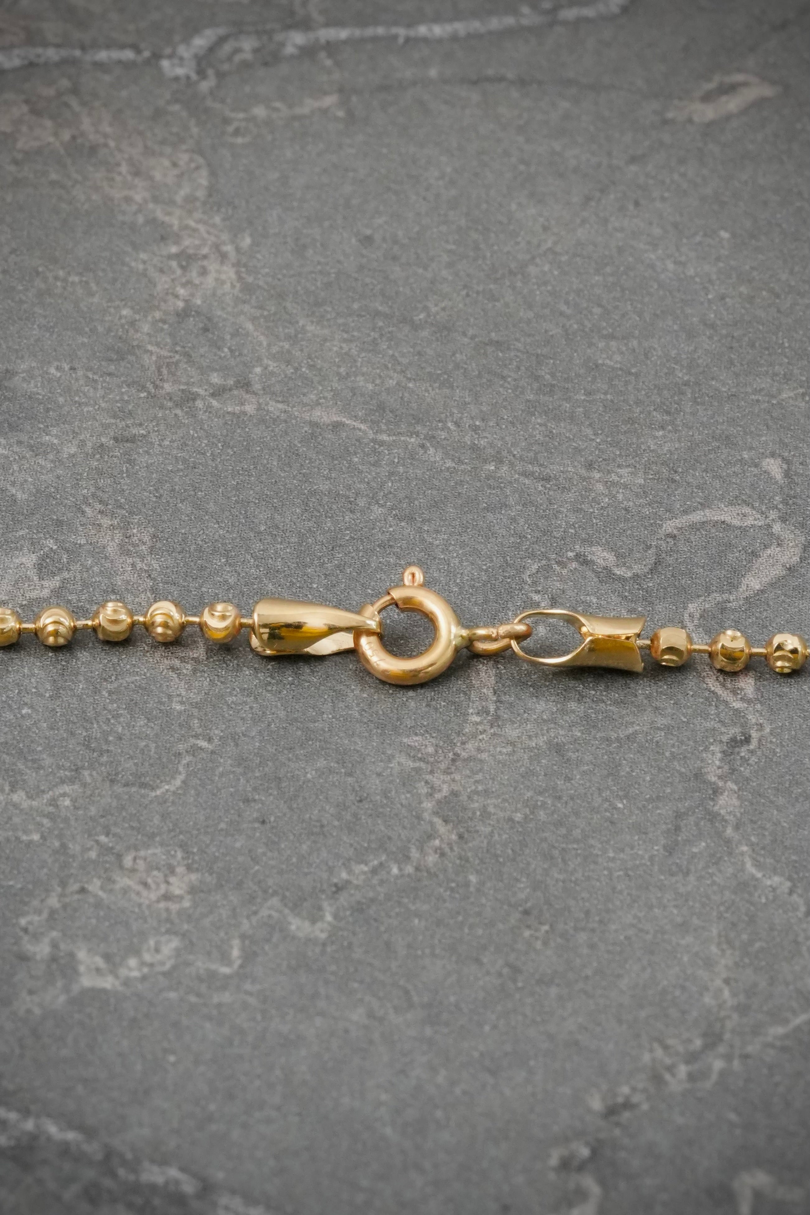 Cadena Lucky Clover Diamantada 9.65gr / 45cm / 9.9mm — Tres Oros