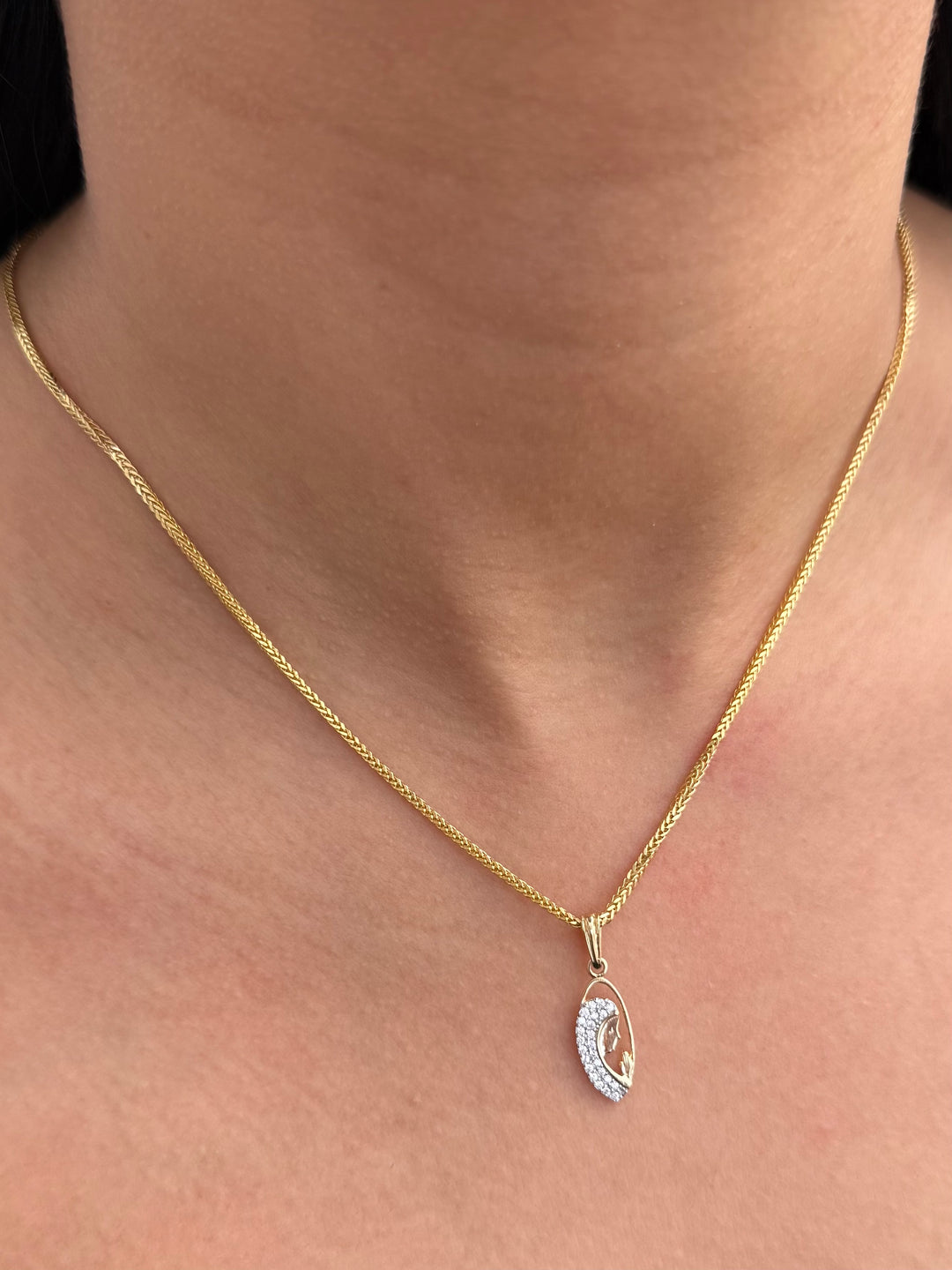 Dije Virgen Maria 1.1gr / 2.4cm / 7mm — Oro Amarillo