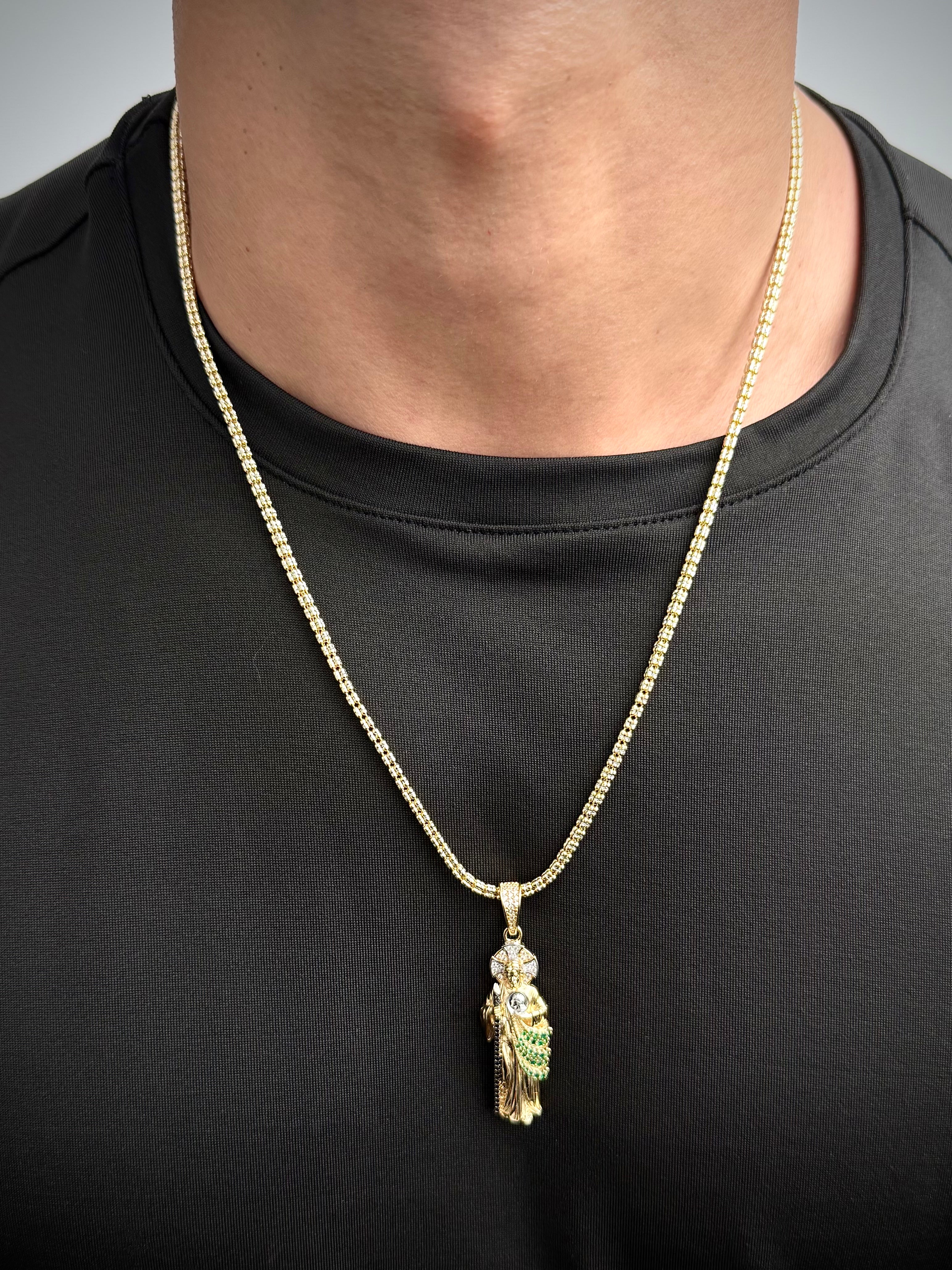 Dije San Judas Tadeo 10.5gr / 5.3cm / 15mm — Oro Amarillo