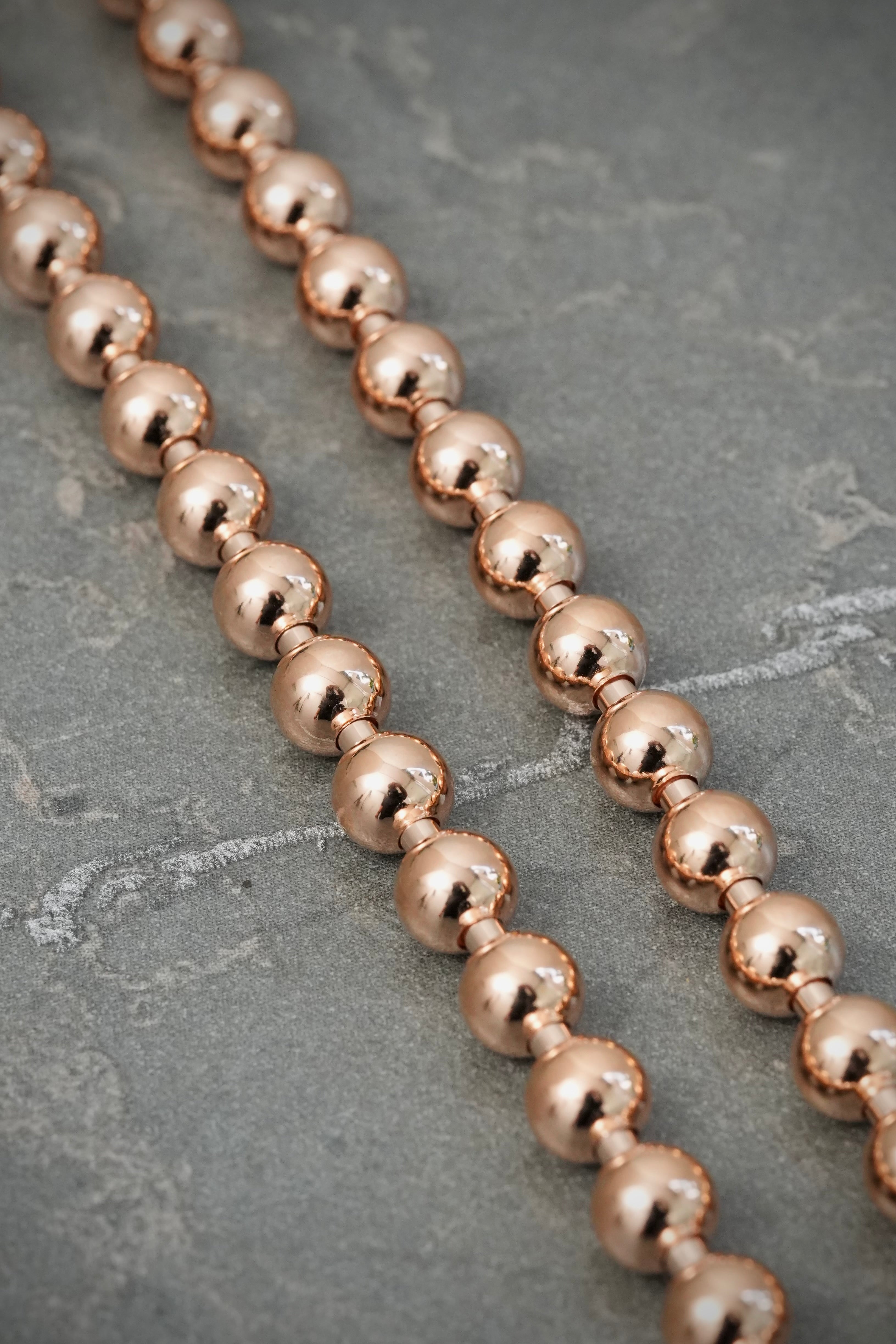 Cadena Militar lisa 5mm 34.95gr / 60cm /— Oro Rosado