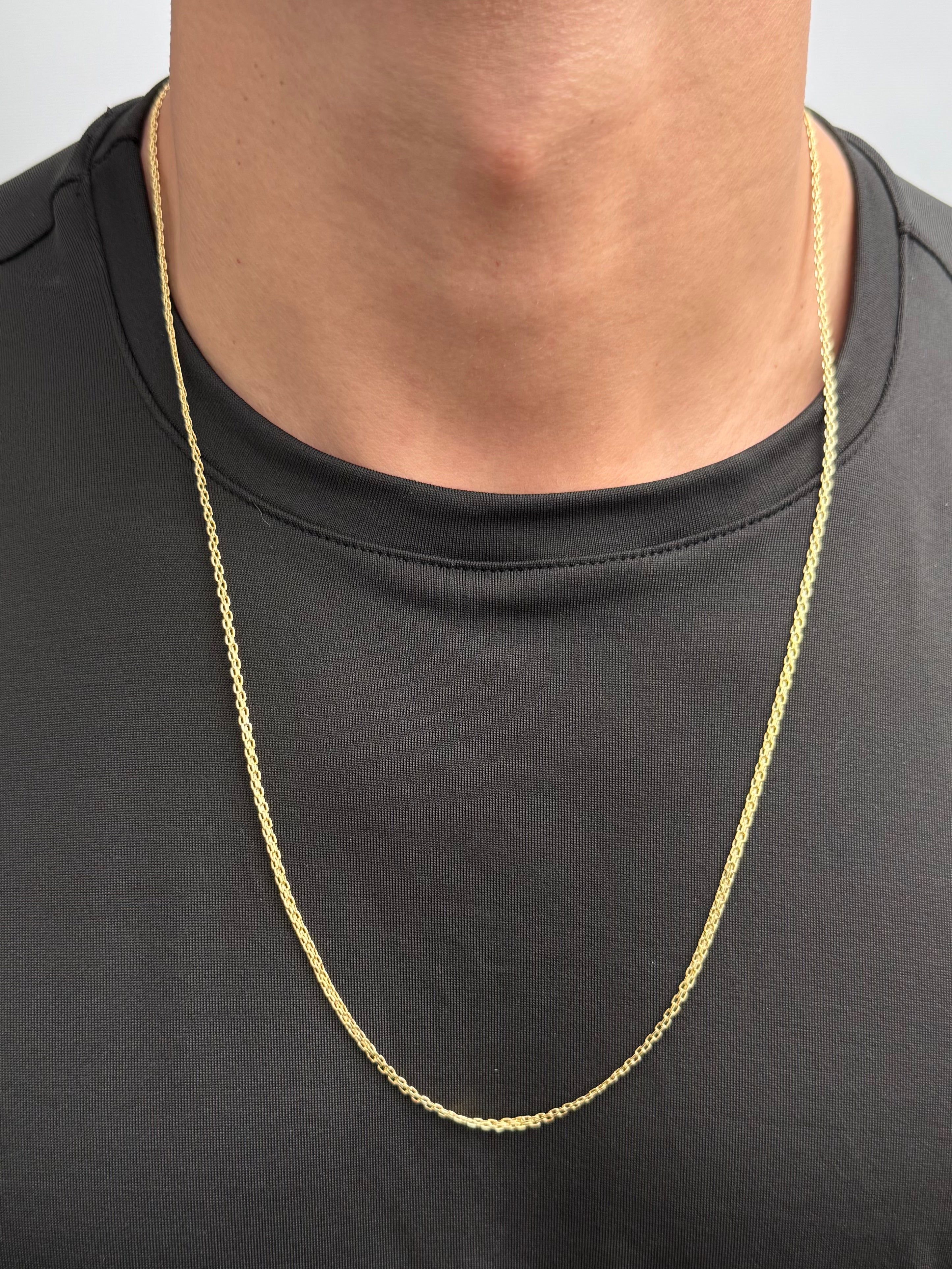 Cadena China 4gr / 70cm / 2.2mm — Oro Amarillo