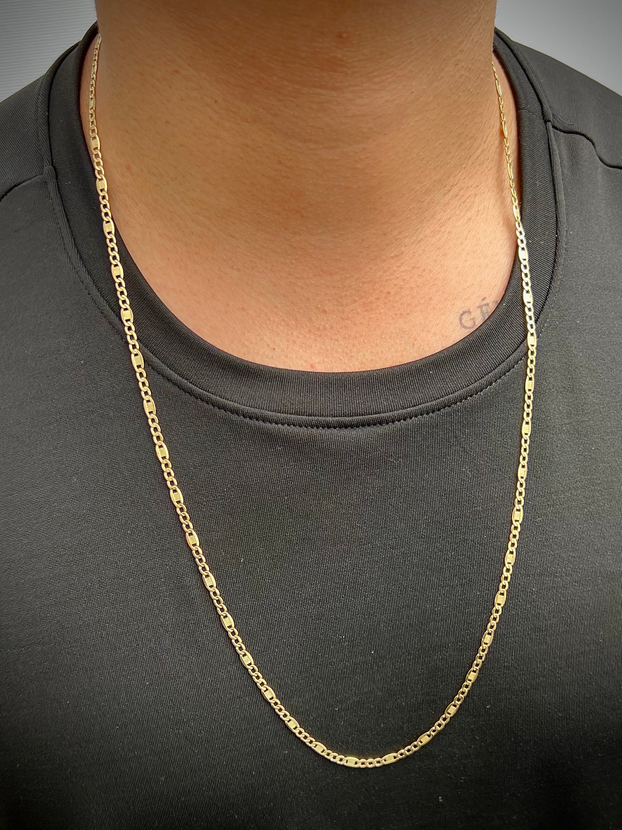 Cadena figaro 5.4gr / Largo 70cm / Oro Amarillo italy cte B
