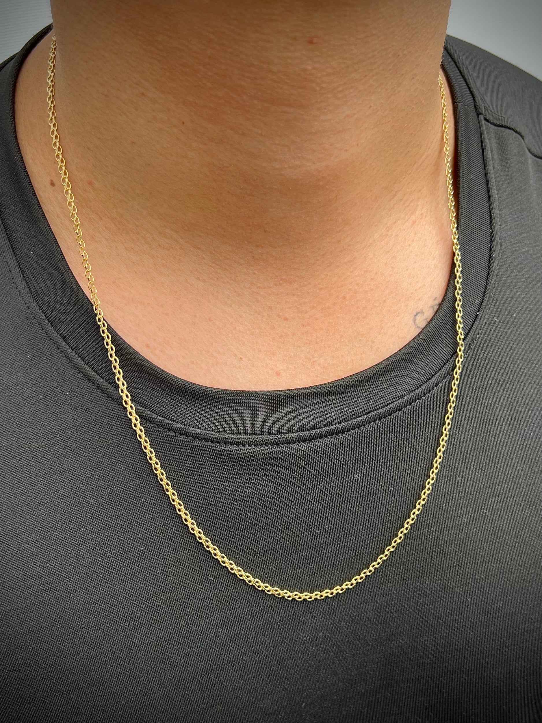 Cadena china 6.55gr / Largo 60cm / Oro Amarillo italy cte B