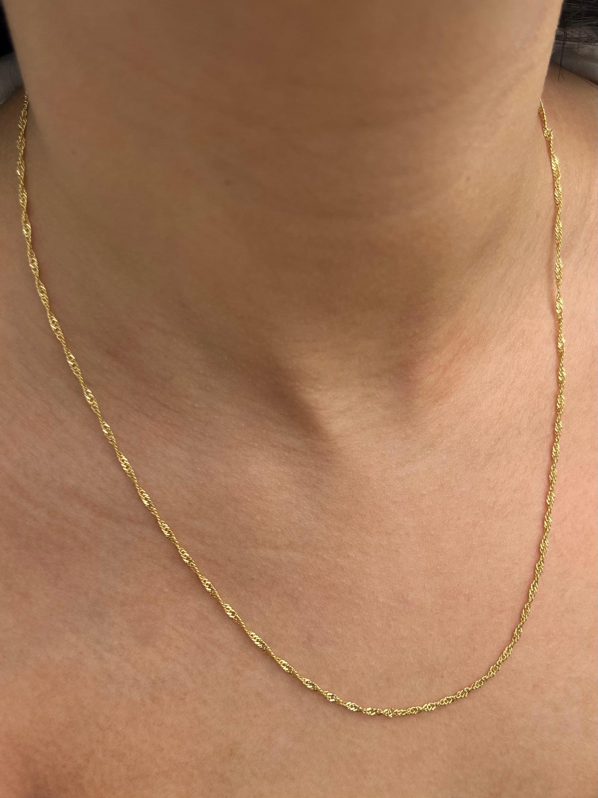 Cadena Singapur 1.4gr / Largo 50cm / Oro Amarillo italy +3 B