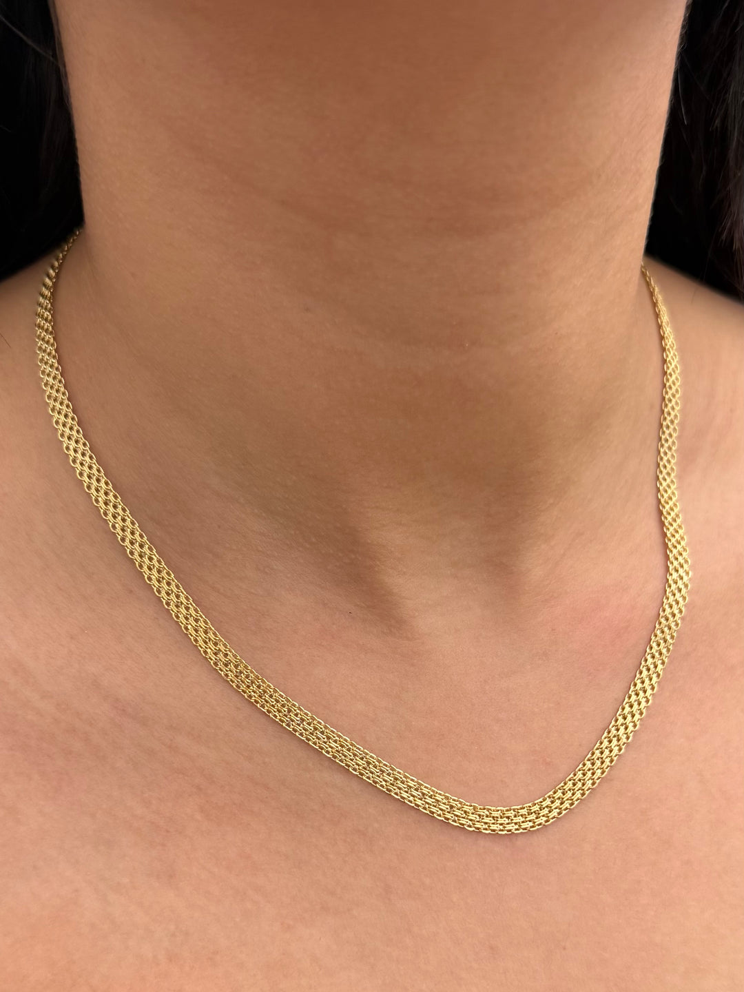 Cadena China 6.3gr / 45cm / 4.7mm — Oro Amarillo