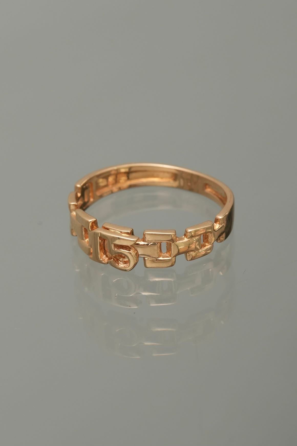 Anillo 15s 2.3gr / TALLA 6 1/2 / Oro Amarillo Nac M