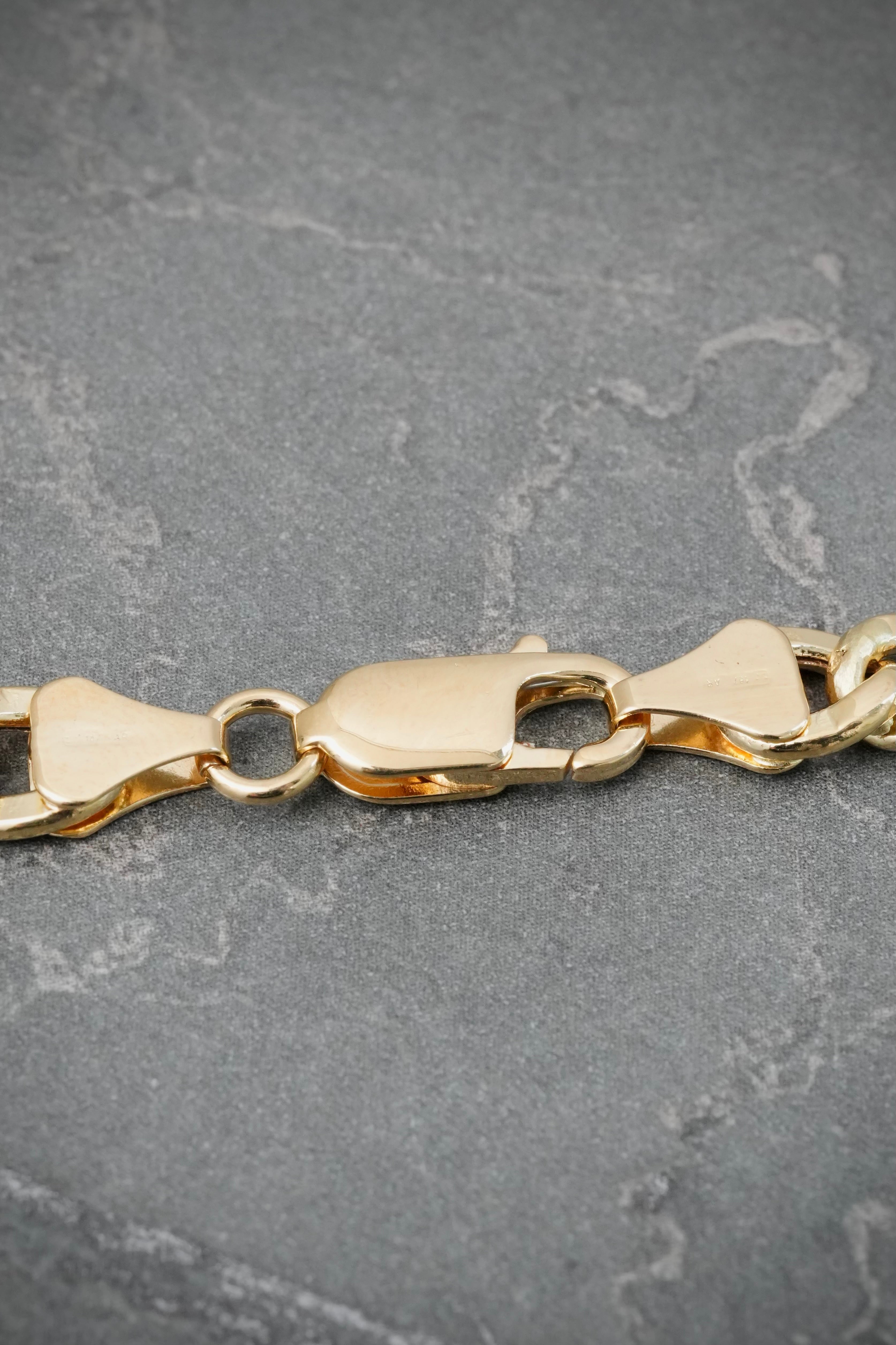 Cadena Figaro 18.7gr / 50cm / 6.4mm — Oro Amarillo